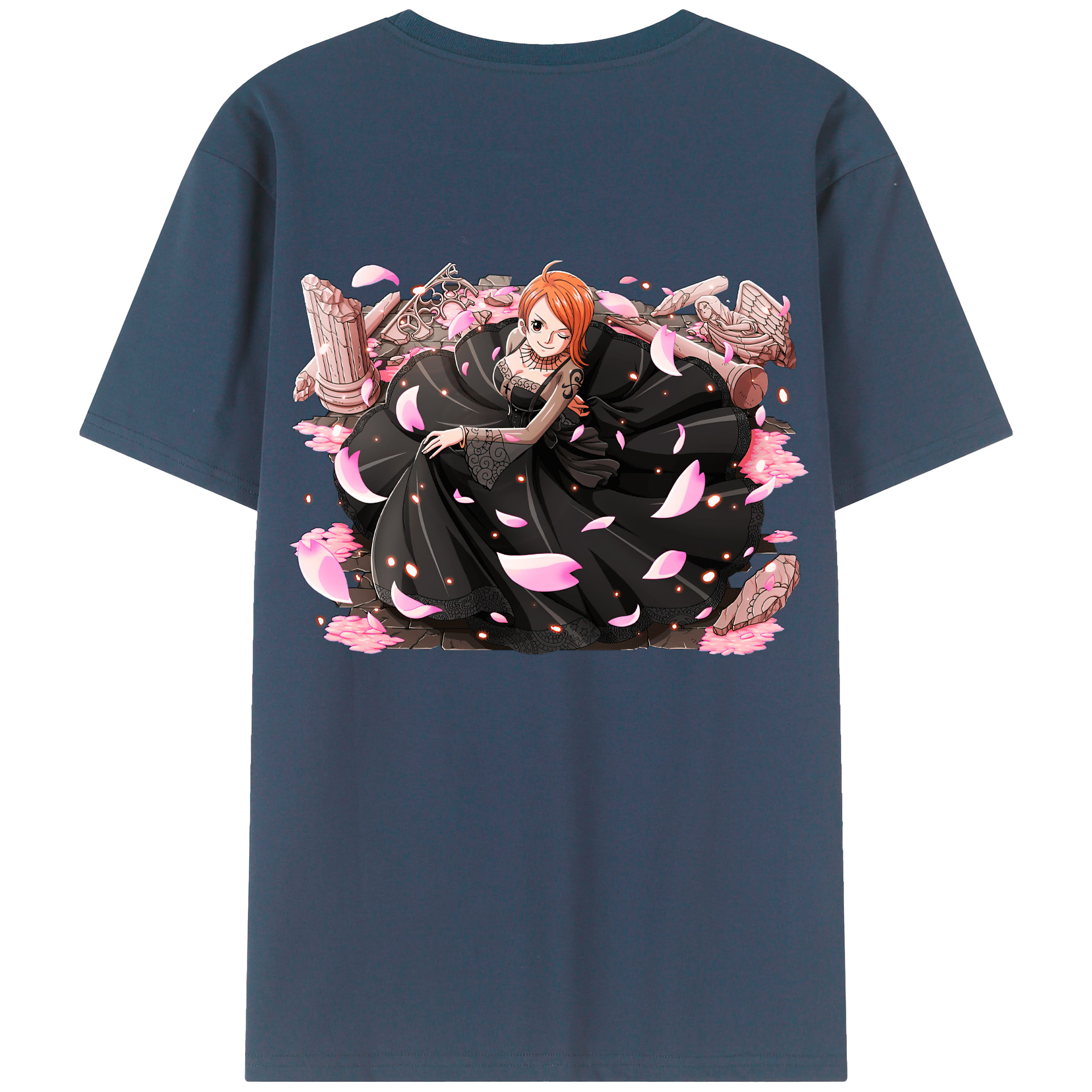 ワンピース ナミ ONE PIECE Nami 綿100％半袖Tシャツ（背面プリント）