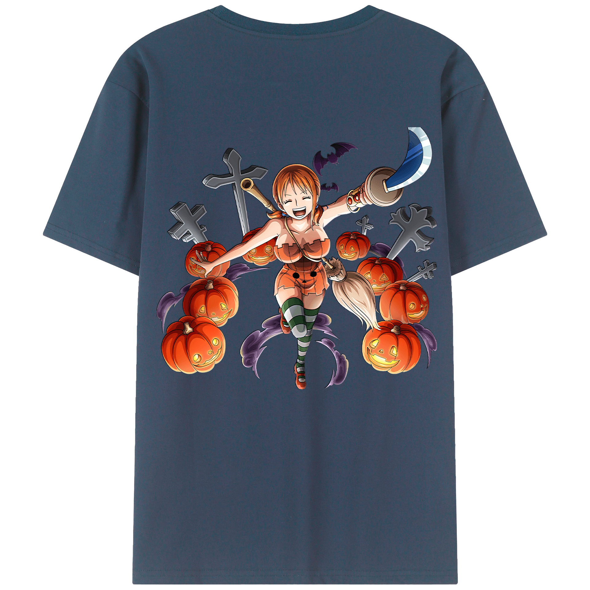 ワンピース ナミ ONE PIECE Nami 綿100％半袖Tシャツ（背面プリント）