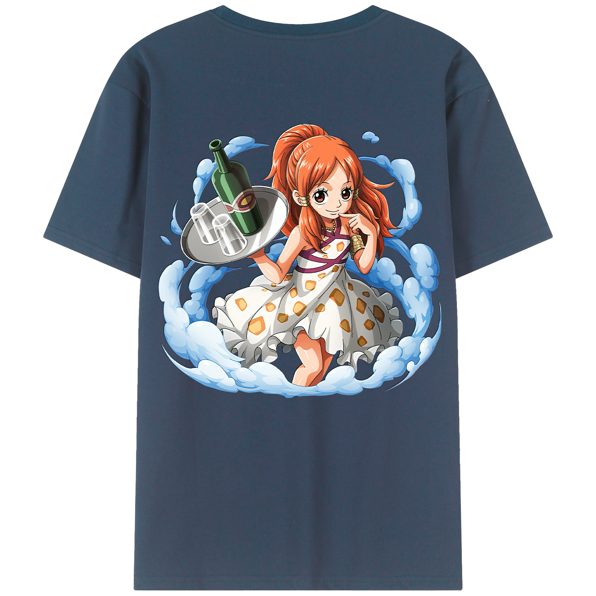 ワンピース ナミ ONE PIECE Nami 綿100％半袖Tシャツ（背面プリント）
