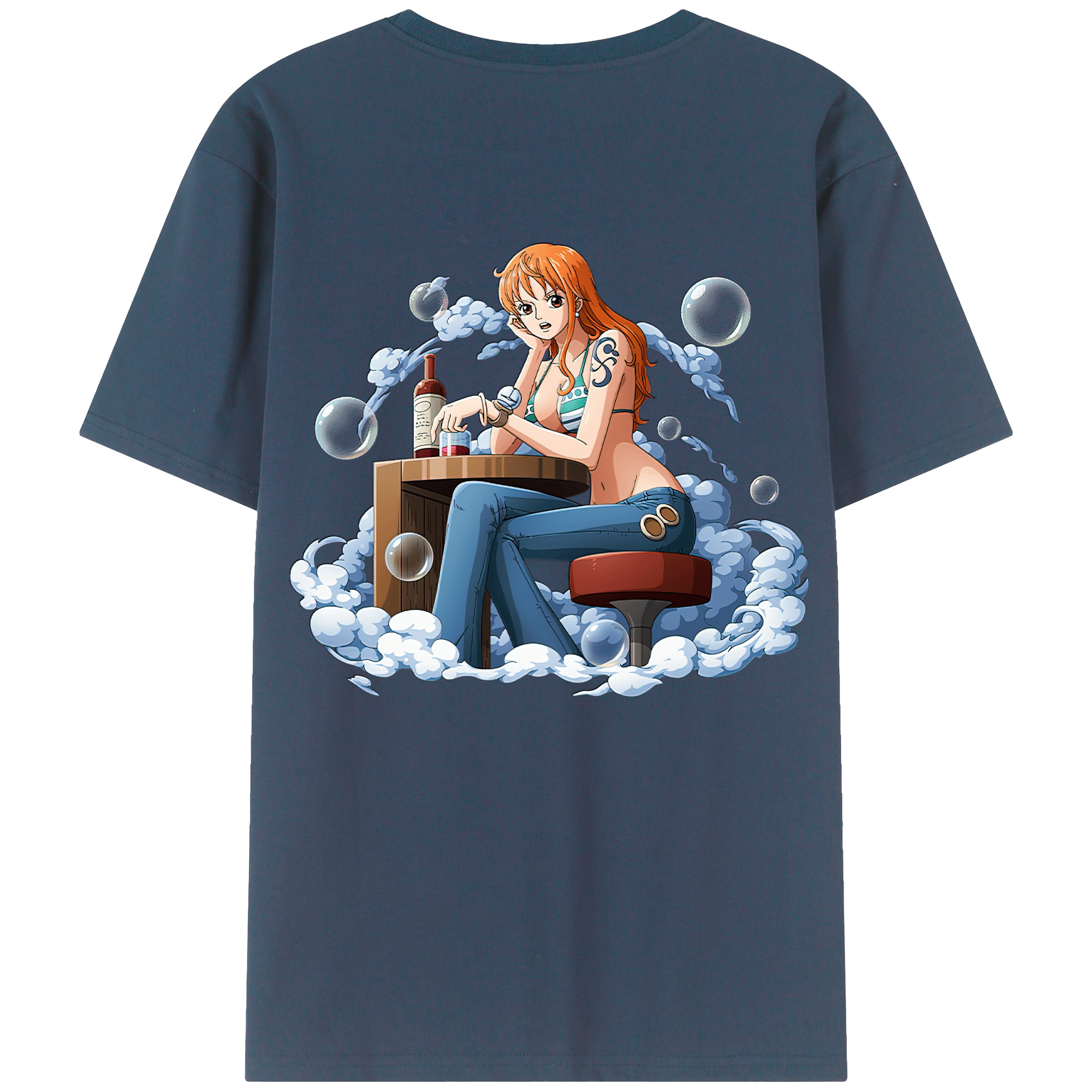 ワンピース ナミ ONE PIECE Nami 綿100％半袖Tシャツ（背面プリント）