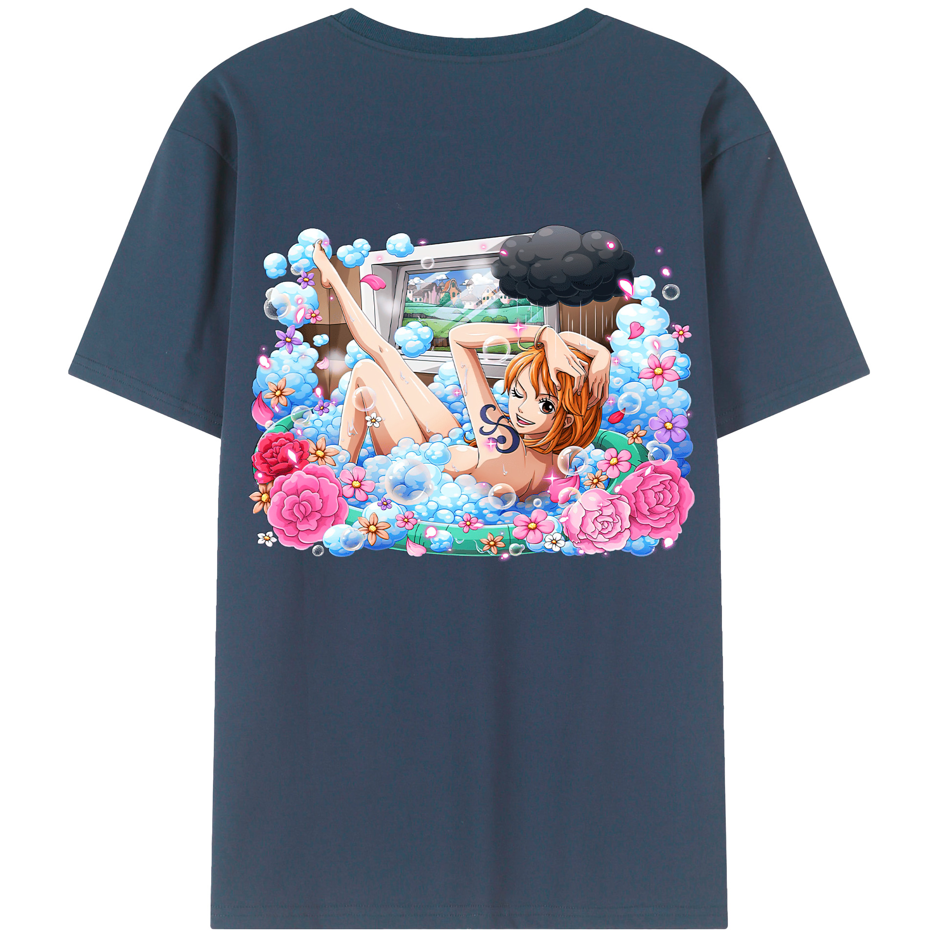 ワンピース ナミ ONE PIECE Nami 綿100％半袖Tシャツ（背面プリント）