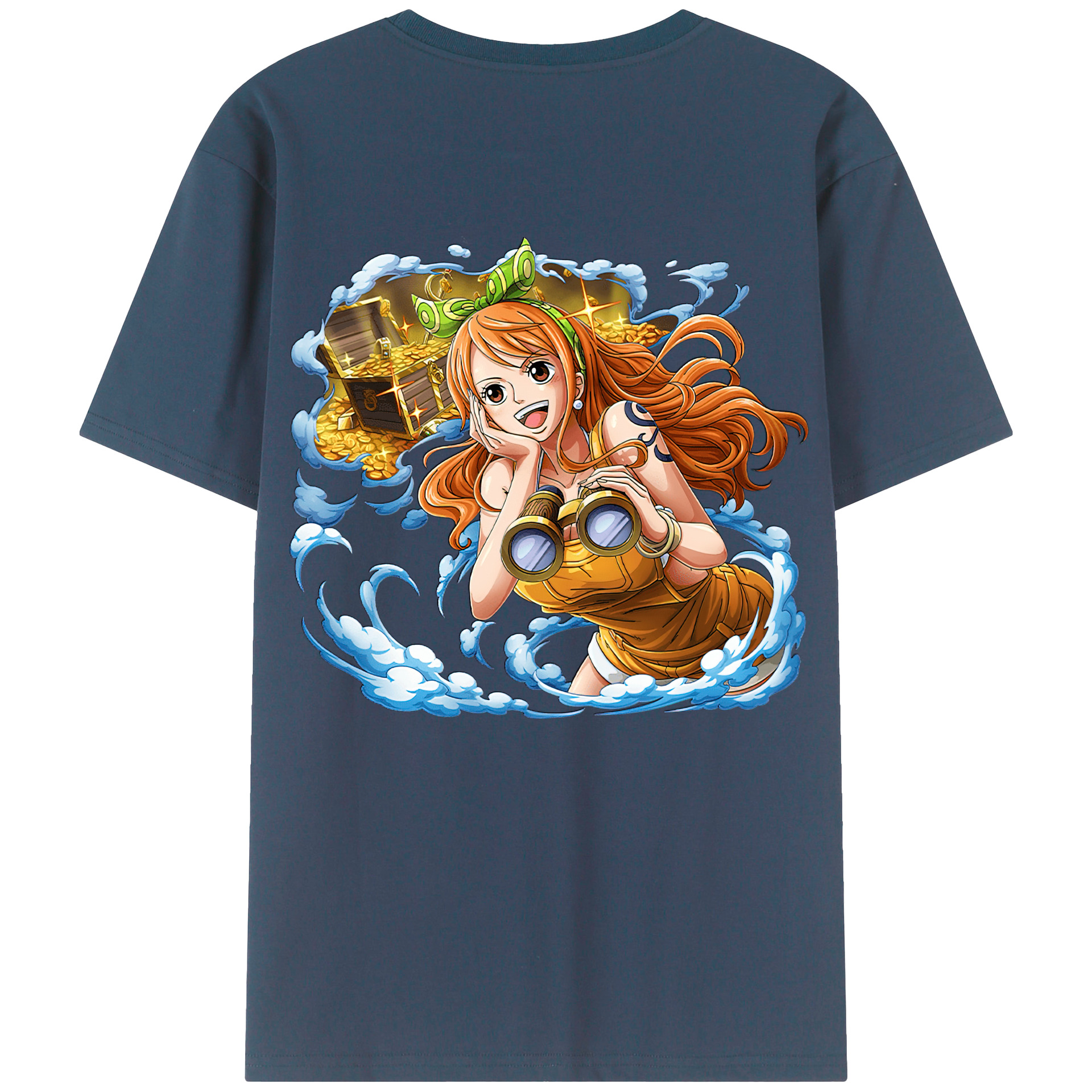 ワンピース ナミ ONE PIECE Nami 綿100％半袖Tシャツ（背面プリント）