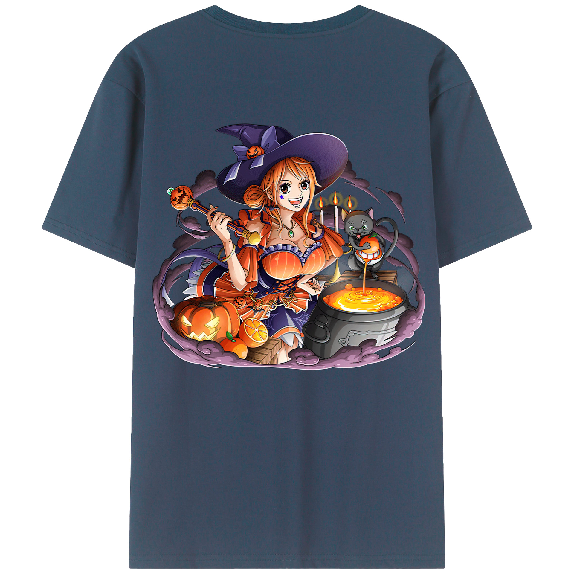 ワンピース ナミ ONE PIECE Nami 綿100％半袖Tシャツ（背面プリント）