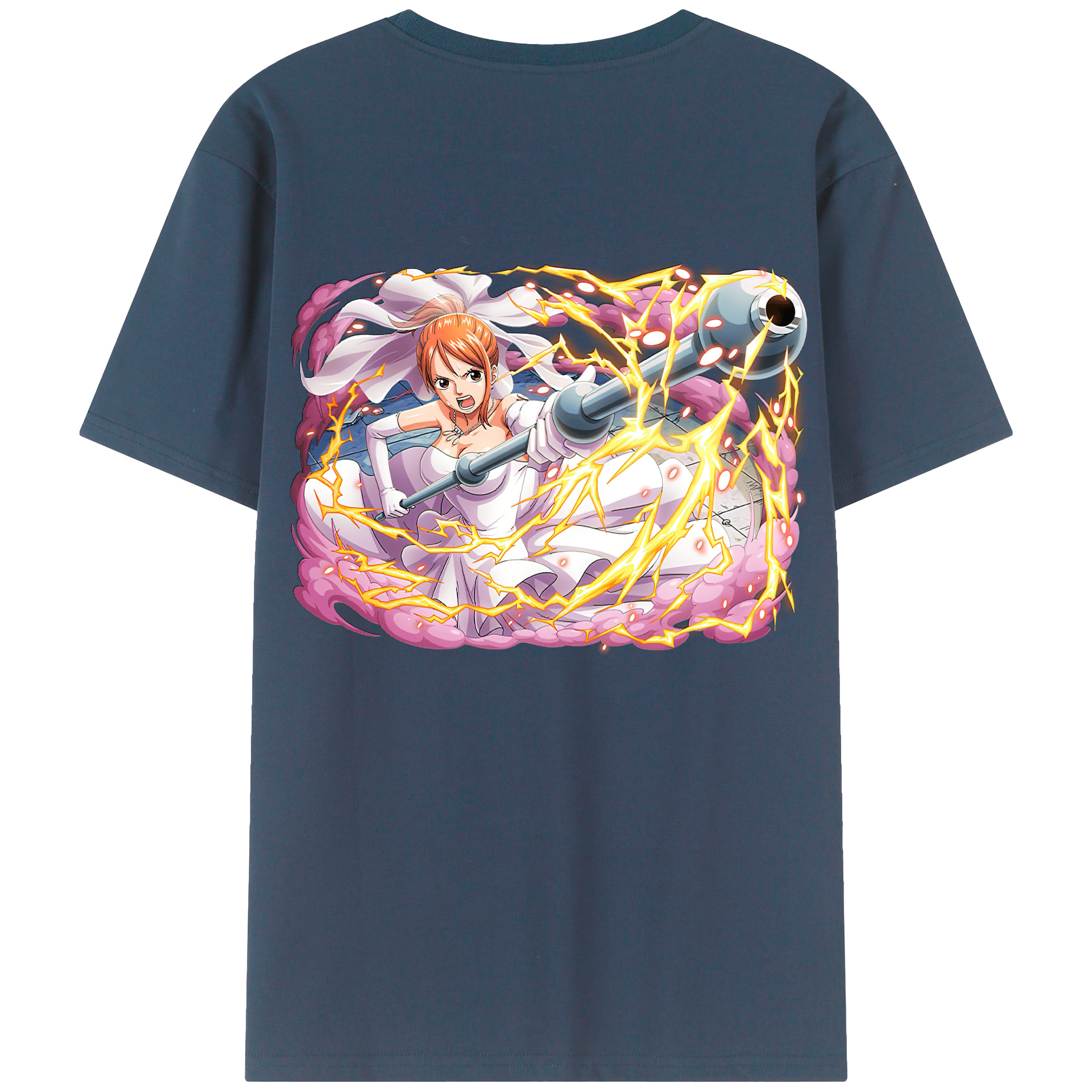 ワンピース ナミ ONE PIECE Nami 綿100％半袖Tシャツ（背面プリント）