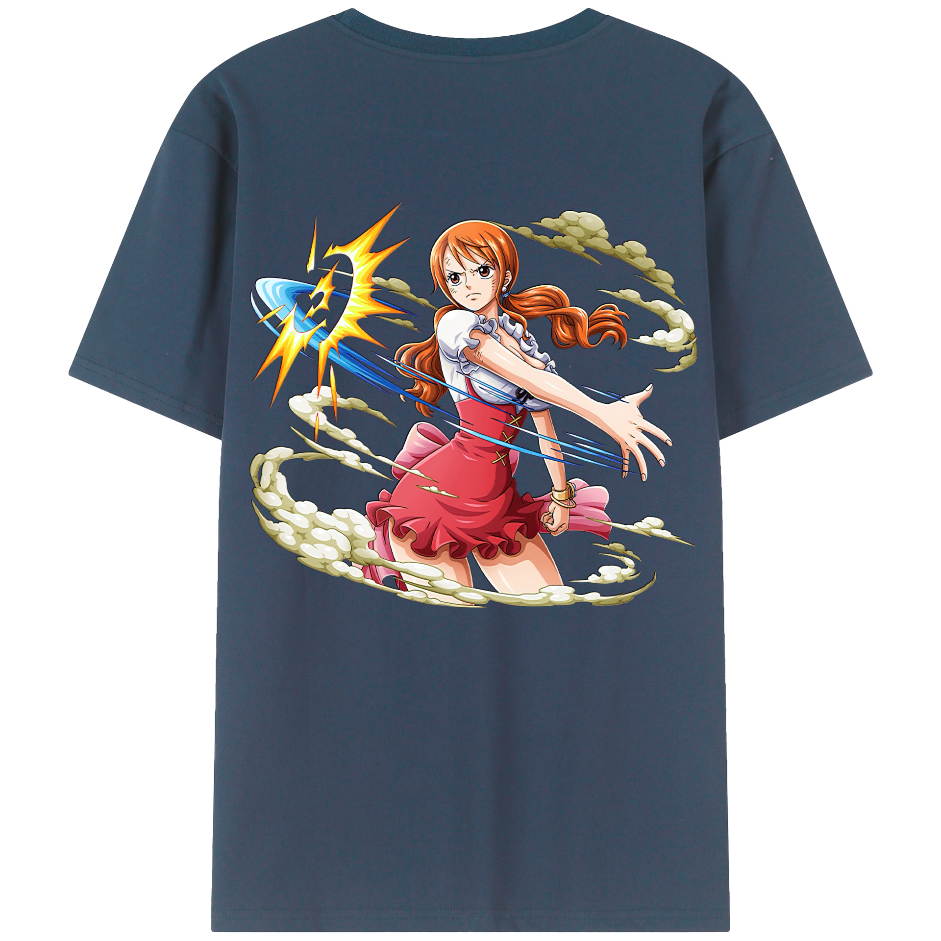 ワンピース ナミ ONE PIECE Nami 綿100％半袖Tシャツ（背面プリント）