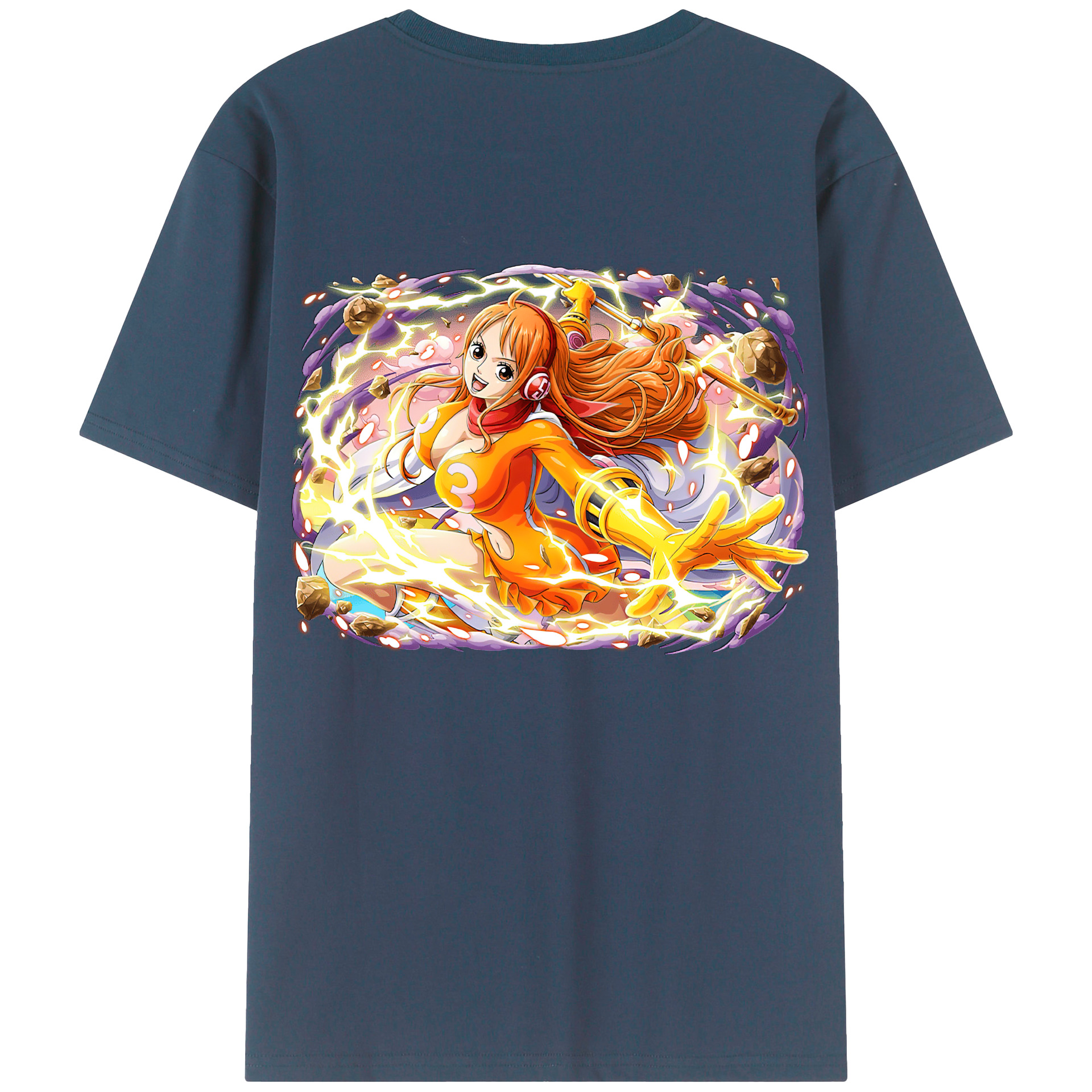 ワンピース ナミ ONE PIECE Nami 綿100％半袖Tシャツ（背面プリント）