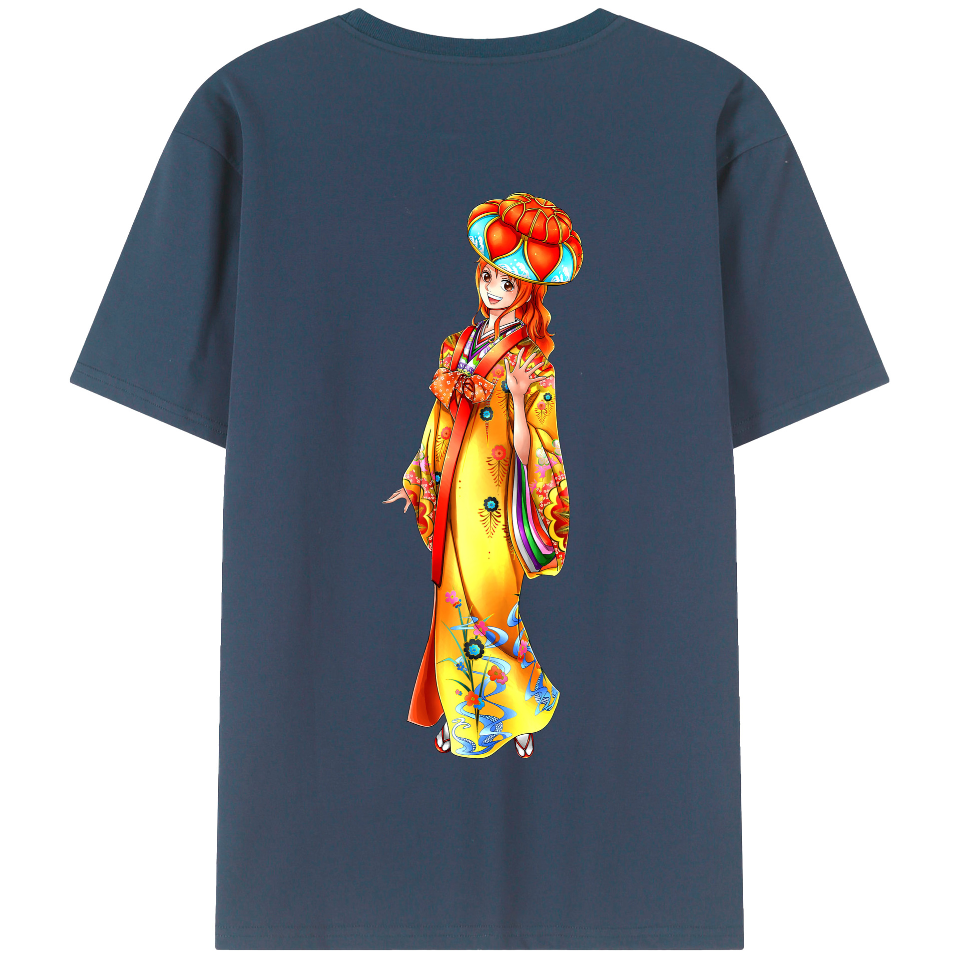 ワンピース ナミ ONE PIECE Nami 綿100％半袖Tシャツ（背面プリント）