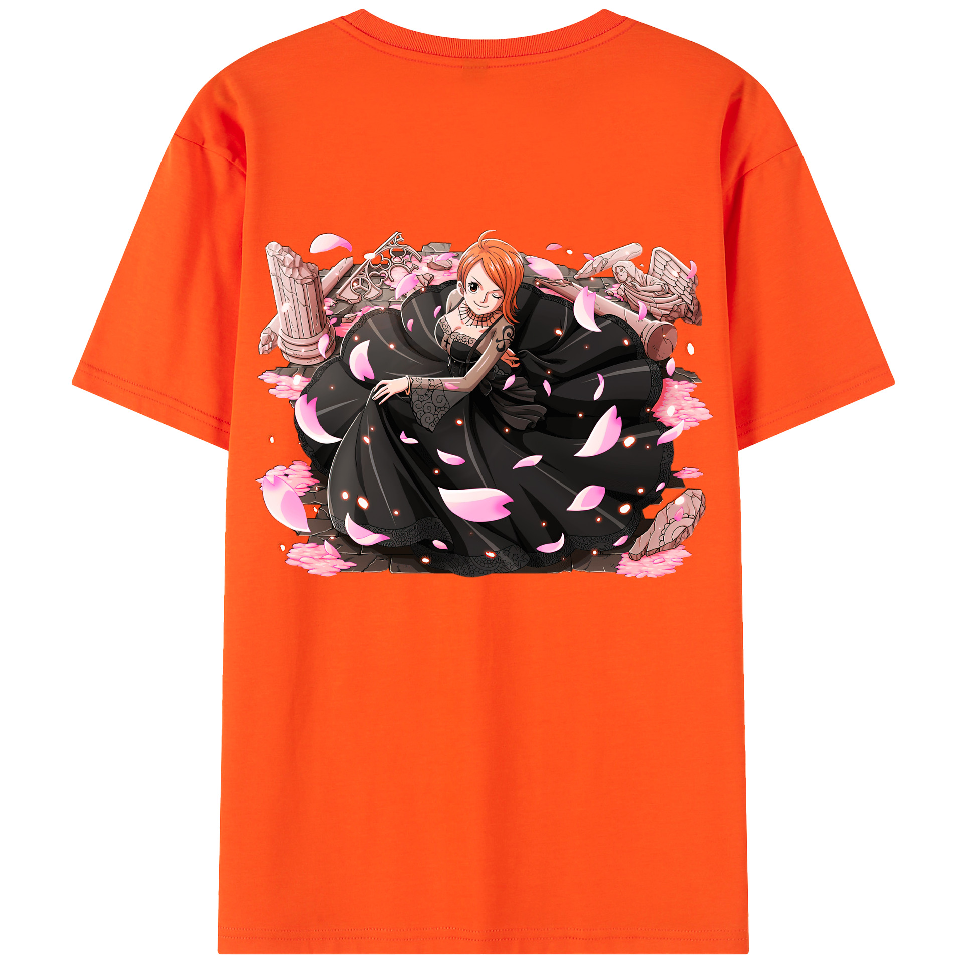 ワンピース ナミ ONE PIECE Nami 綿100％半袖Tシャツ（背面プリント）