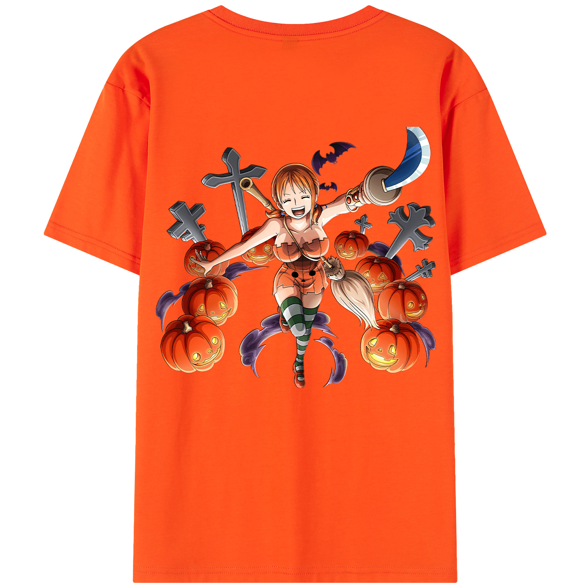 ワンピース ナミ ONE PIECE Nami 綿100％半袖Tシャツ（背面プリント）