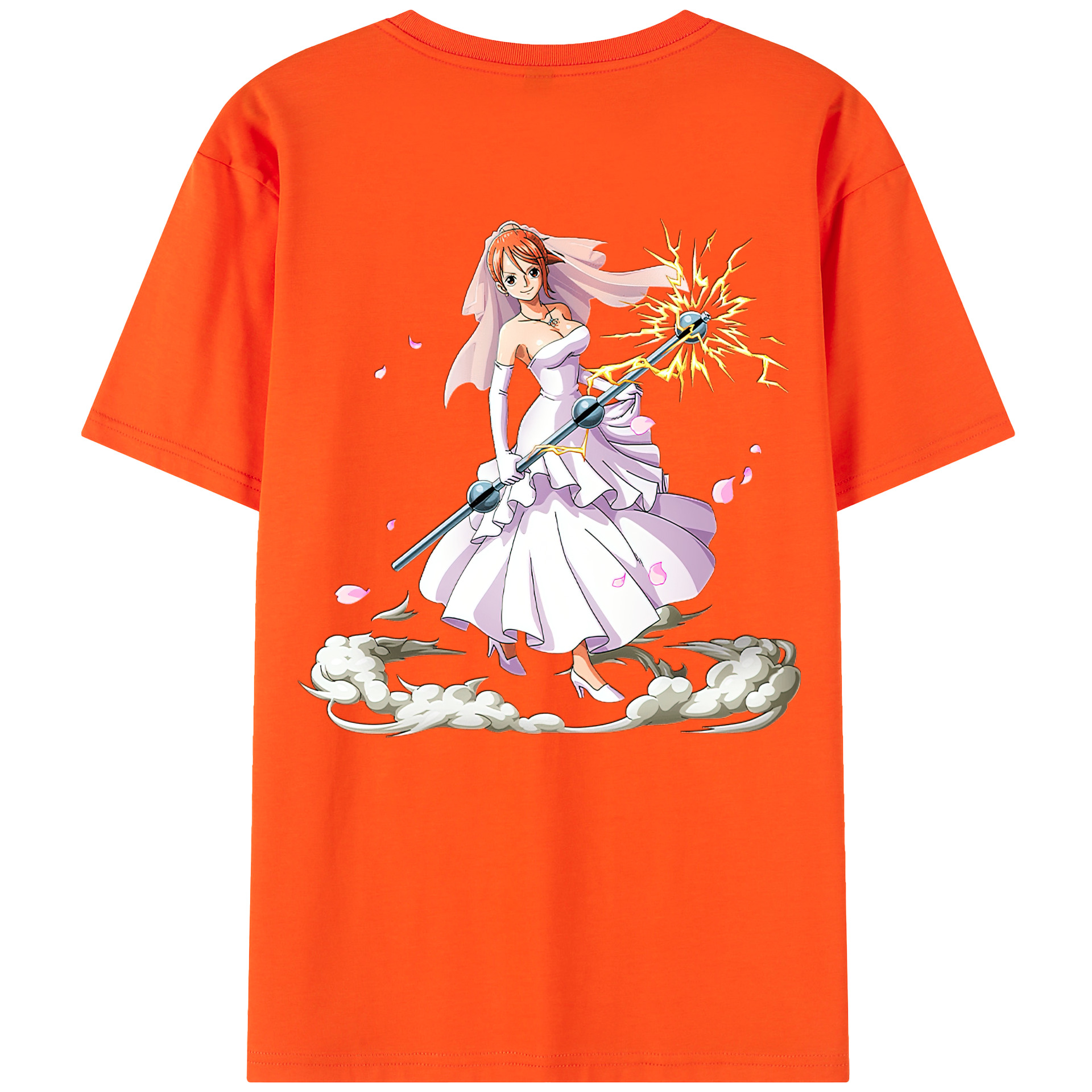 ワンピース ナミ ONE PIECE Nami 綿100％半袖Tシャツ（背面プリント）