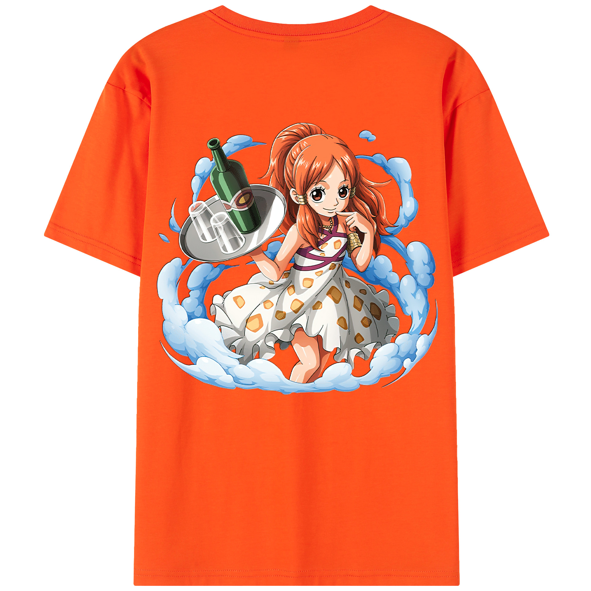 ワンピース ナミ ONE PIECE Nami 綿100％半袖Tシャツ（背面プリント）