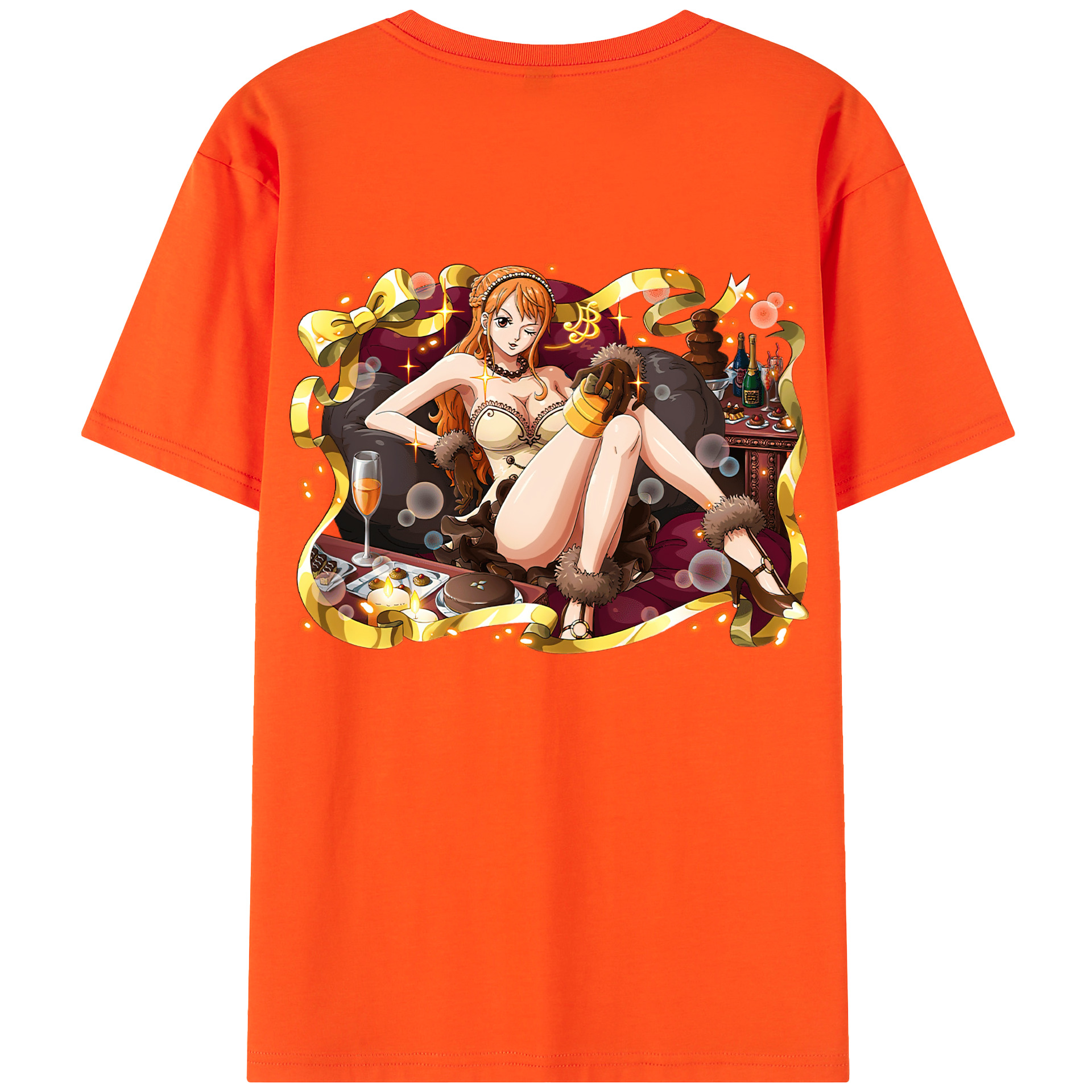 ワンピース ナミ ONE PIECE Nami 綿100％半袖Tシャツ（背面プリント）