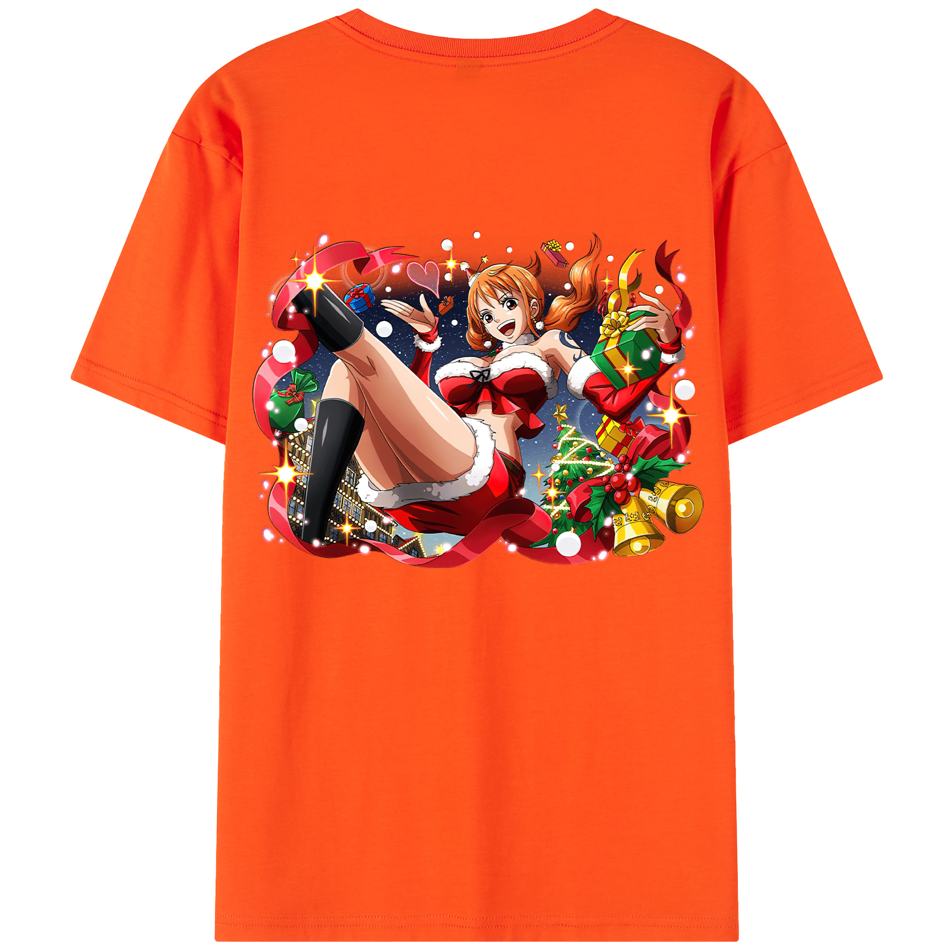 ワンピース ナミ ONE PIECE Nami 綿100％半袖Tシャツ（背面プリント）