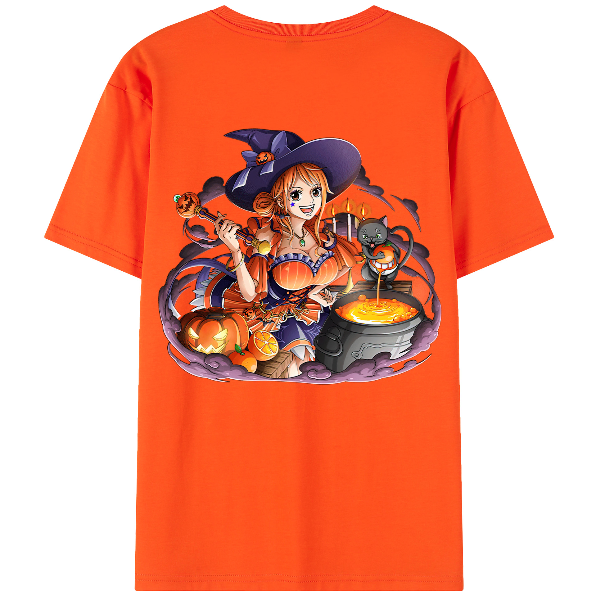 ワンピース ナミ ONE PIECE Nami 綿100％半袖Tシャツ（背面プリント）
