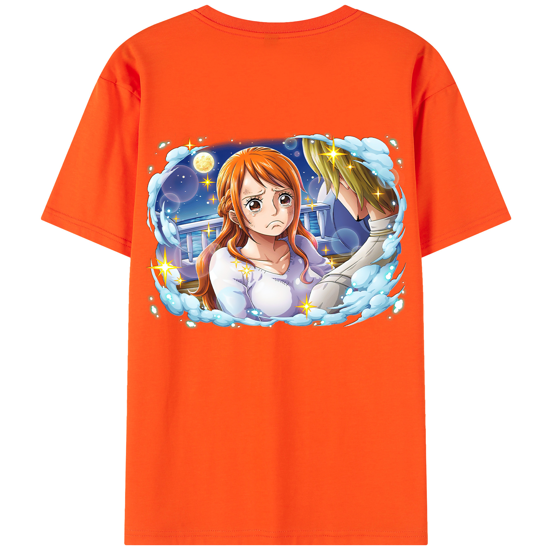 ワンピース ナミ ONE PIECE Nami 綿100％半袖Tシャツ（背面プリント）