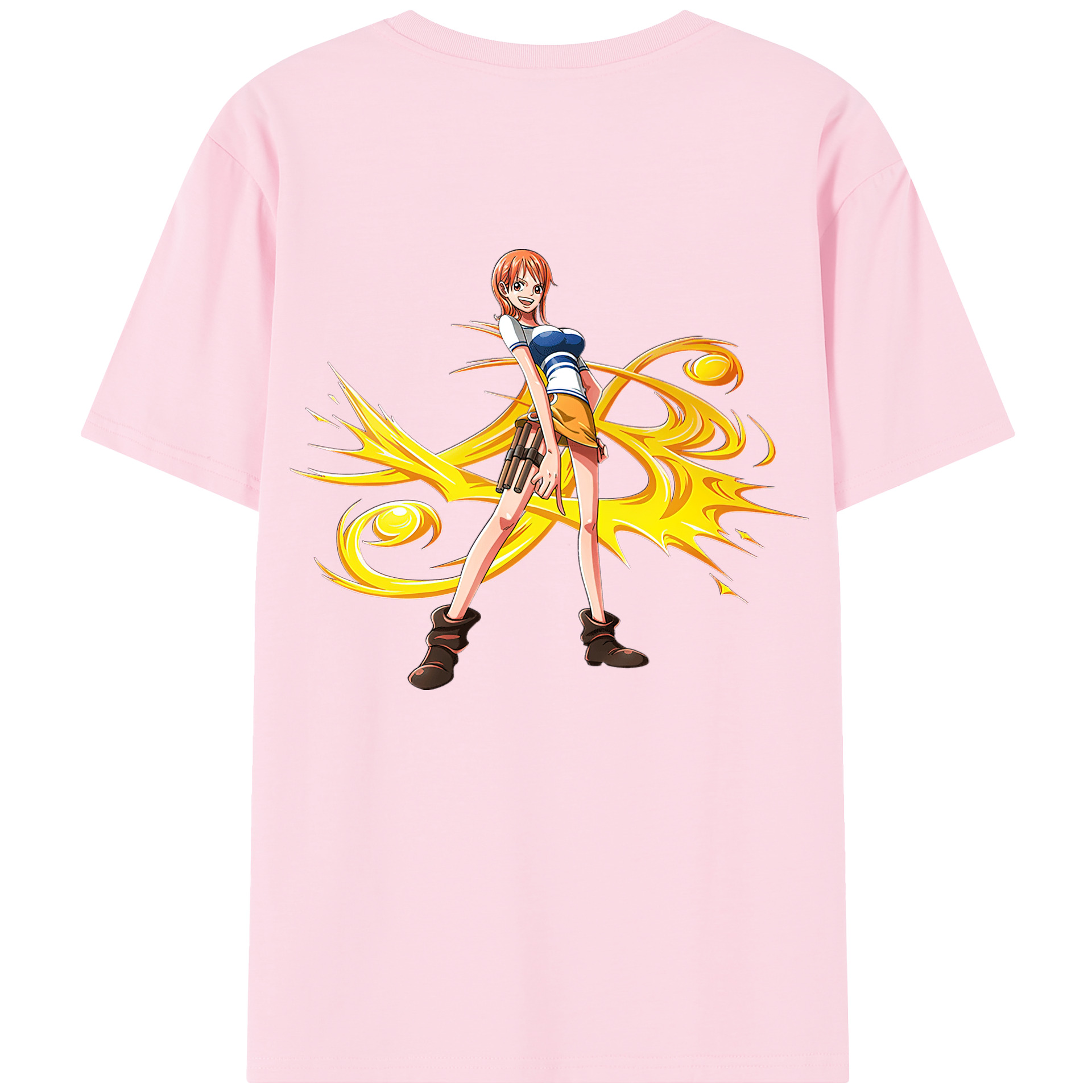 ワンピース ナミ ONE PIECE Nami 綿100％半袖Tシャツ（背面プリント）