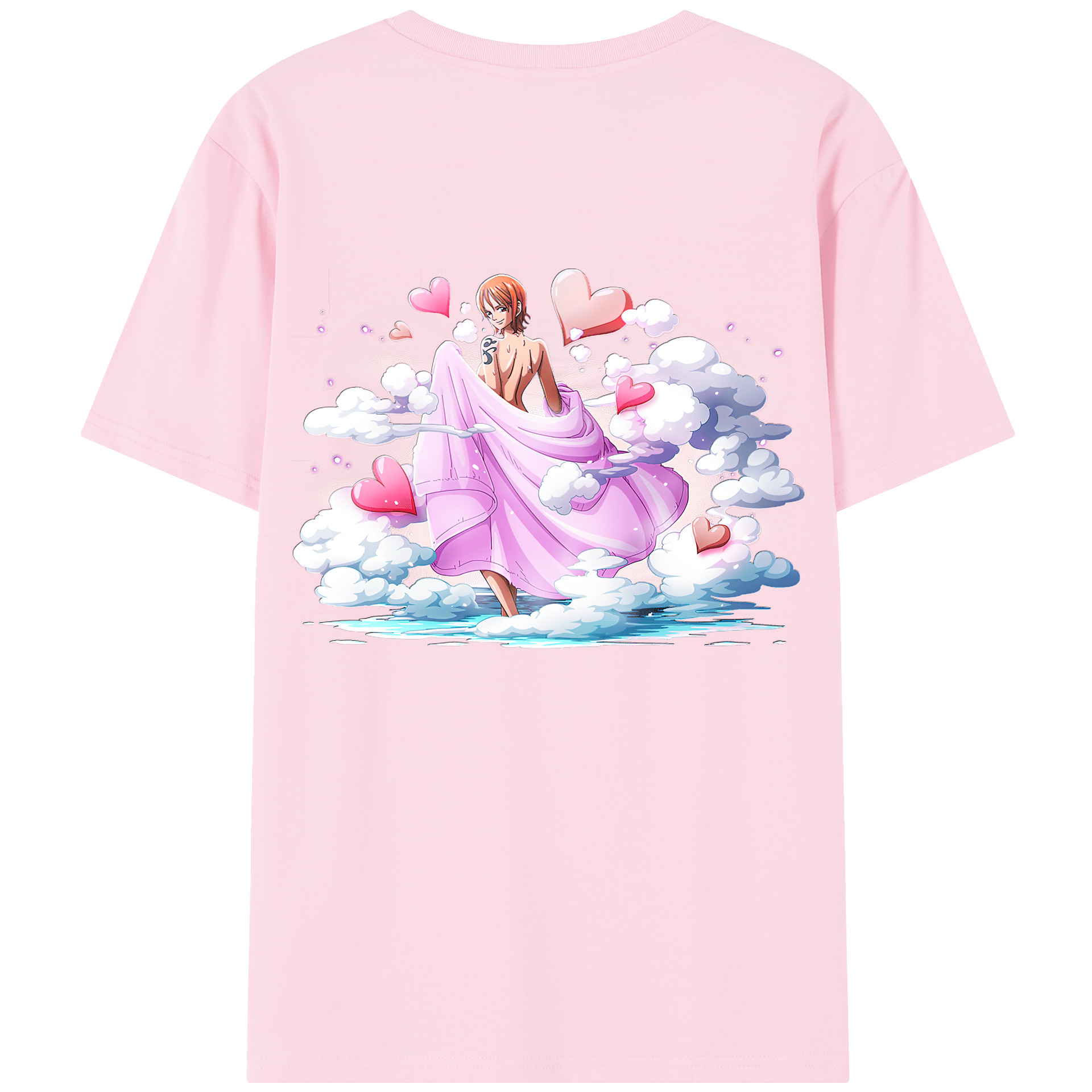 ワンピース ナミ ONE PIECE Nami 綿100％半袖Tシャツ（背面プリント）