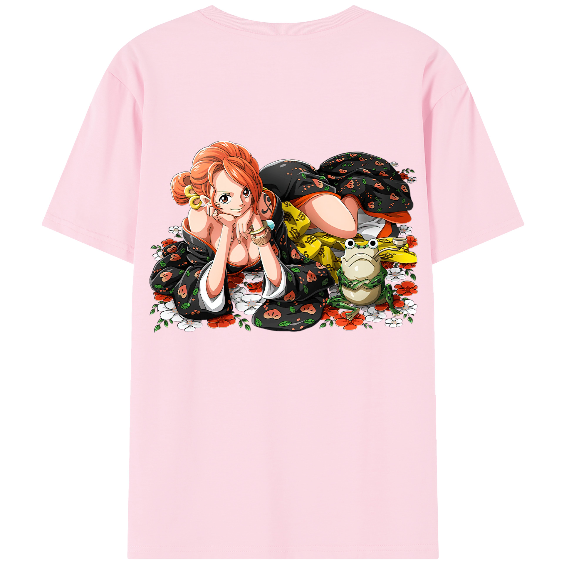 ワンピース ナミ ONE PIECE Nami 綿100％半袖Tシャツ（背面プリント）