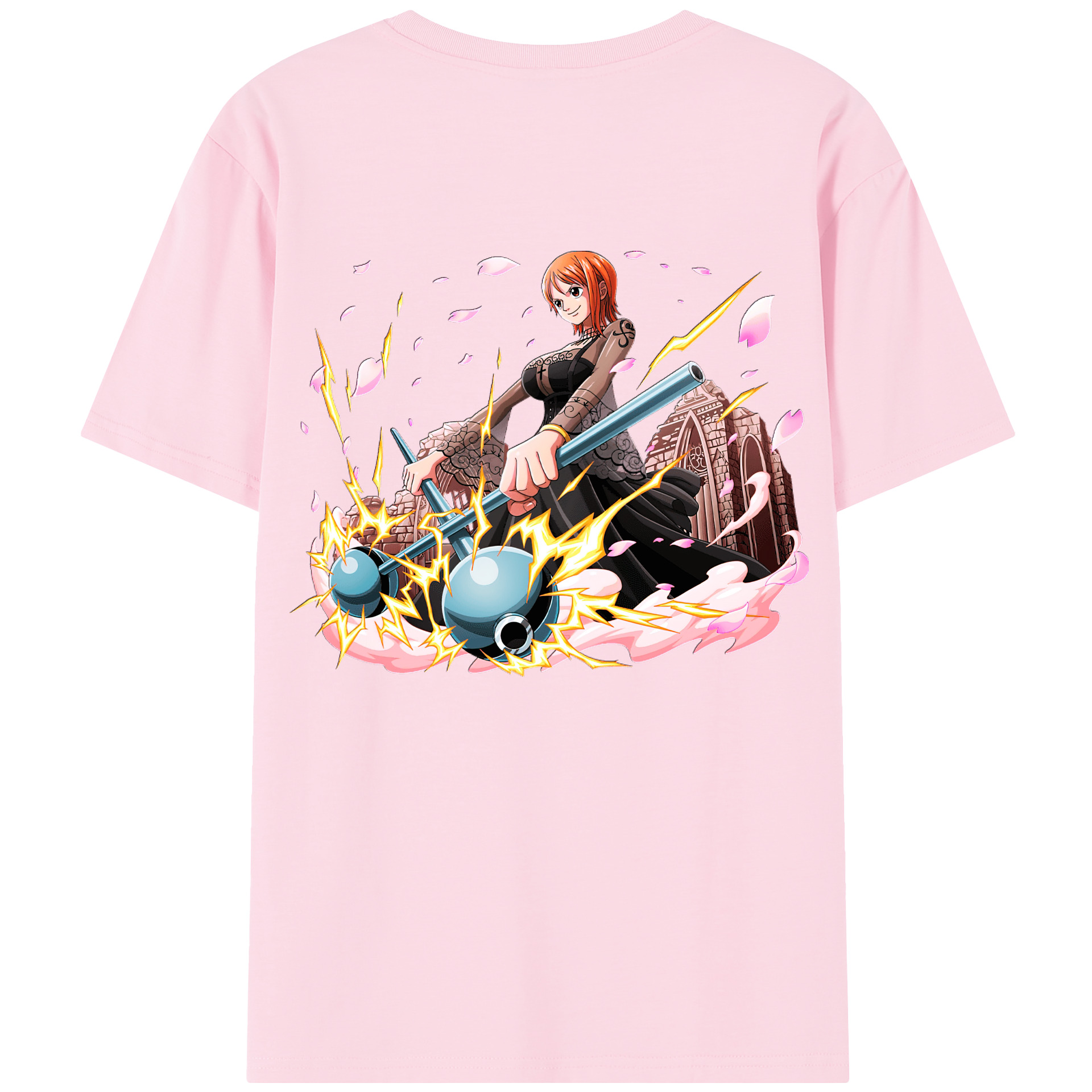 ワンピース ナミ ONE PIECE Nami 綿100％半袖Tシャツ（背面プリント）