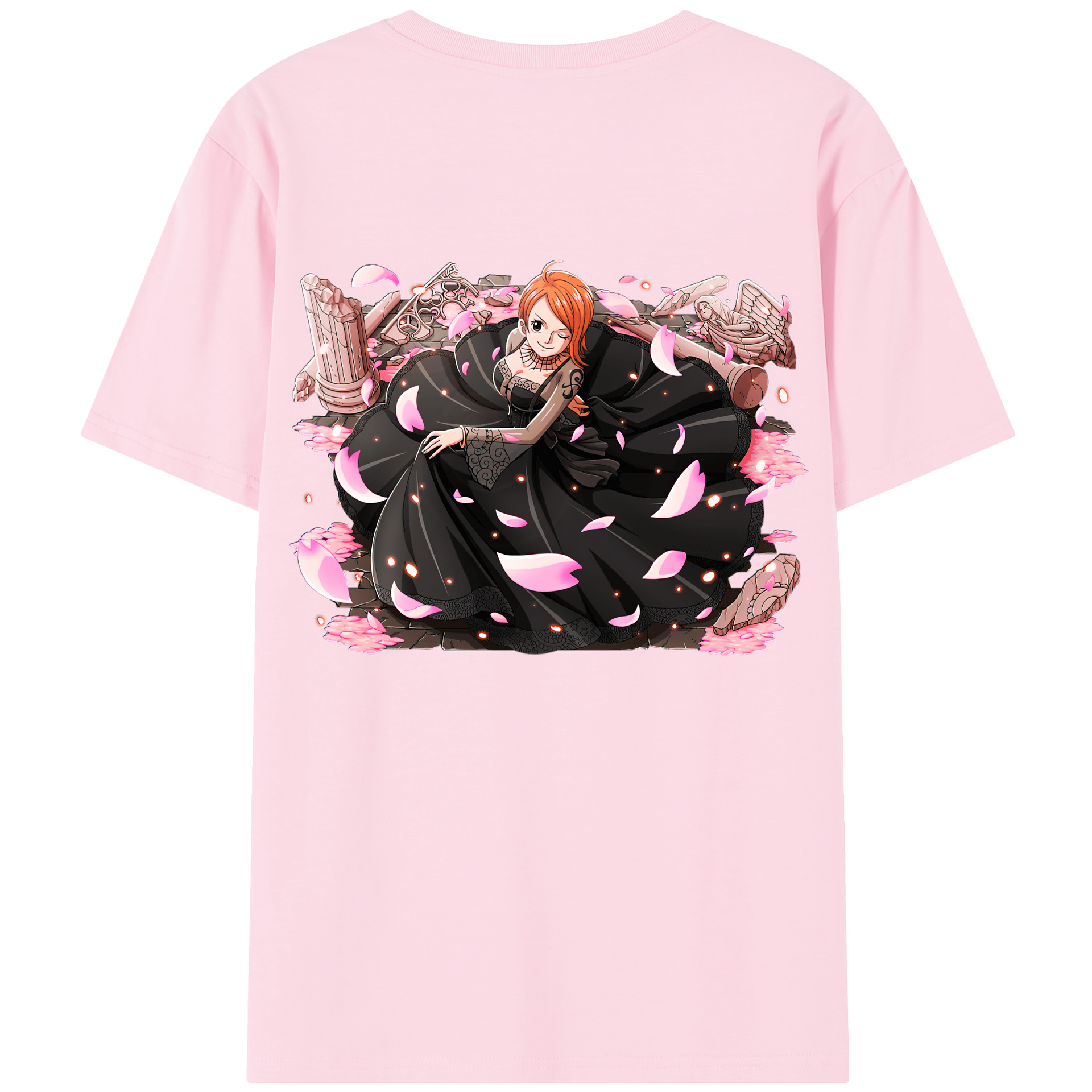 ワンピース ナミ ONE PIECE Nami 綿100％半袖Tシャツ（背面プリント）