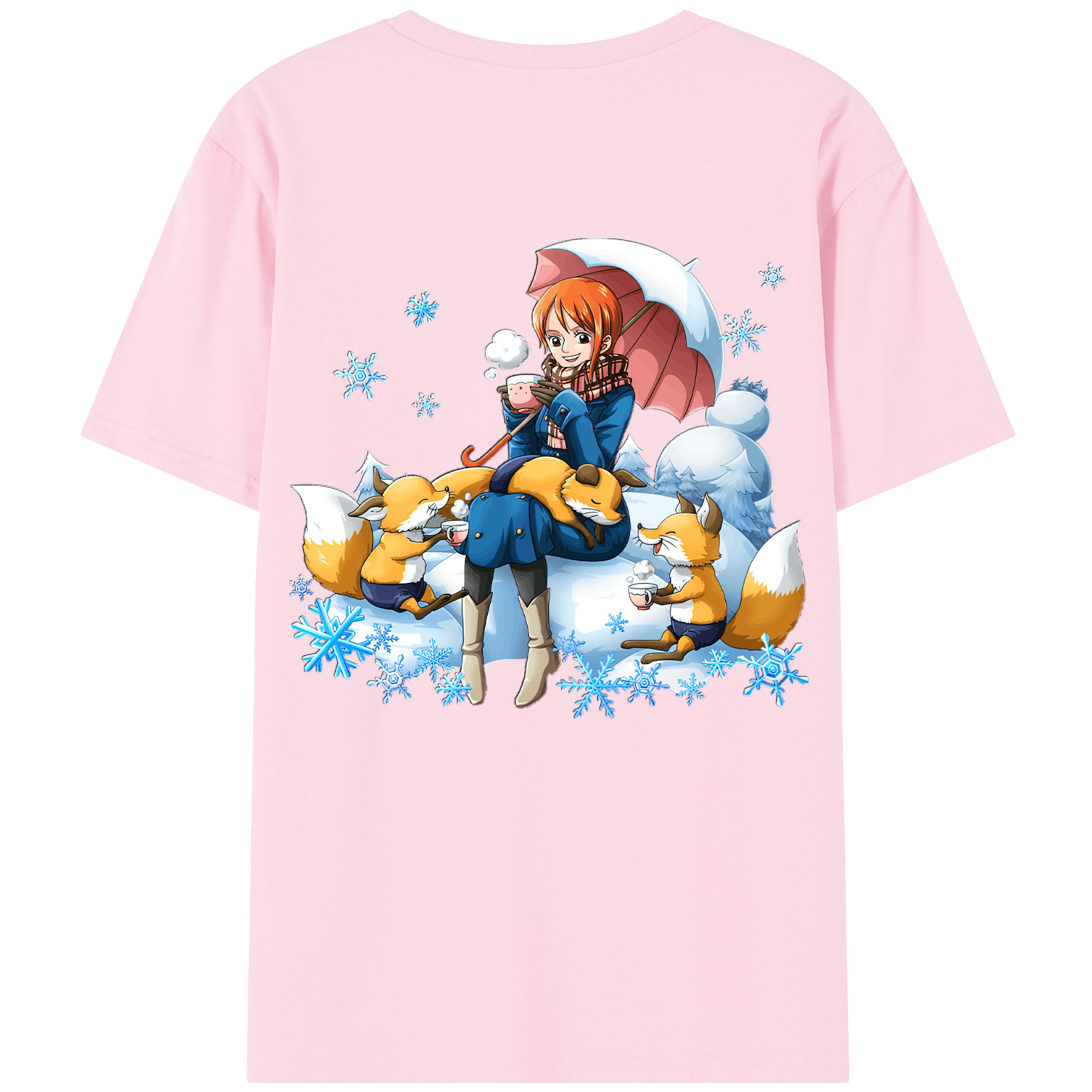 ワンピース ナミ ONE PIECE Nami 綿100％半袖Tシャツ（背面プリント）