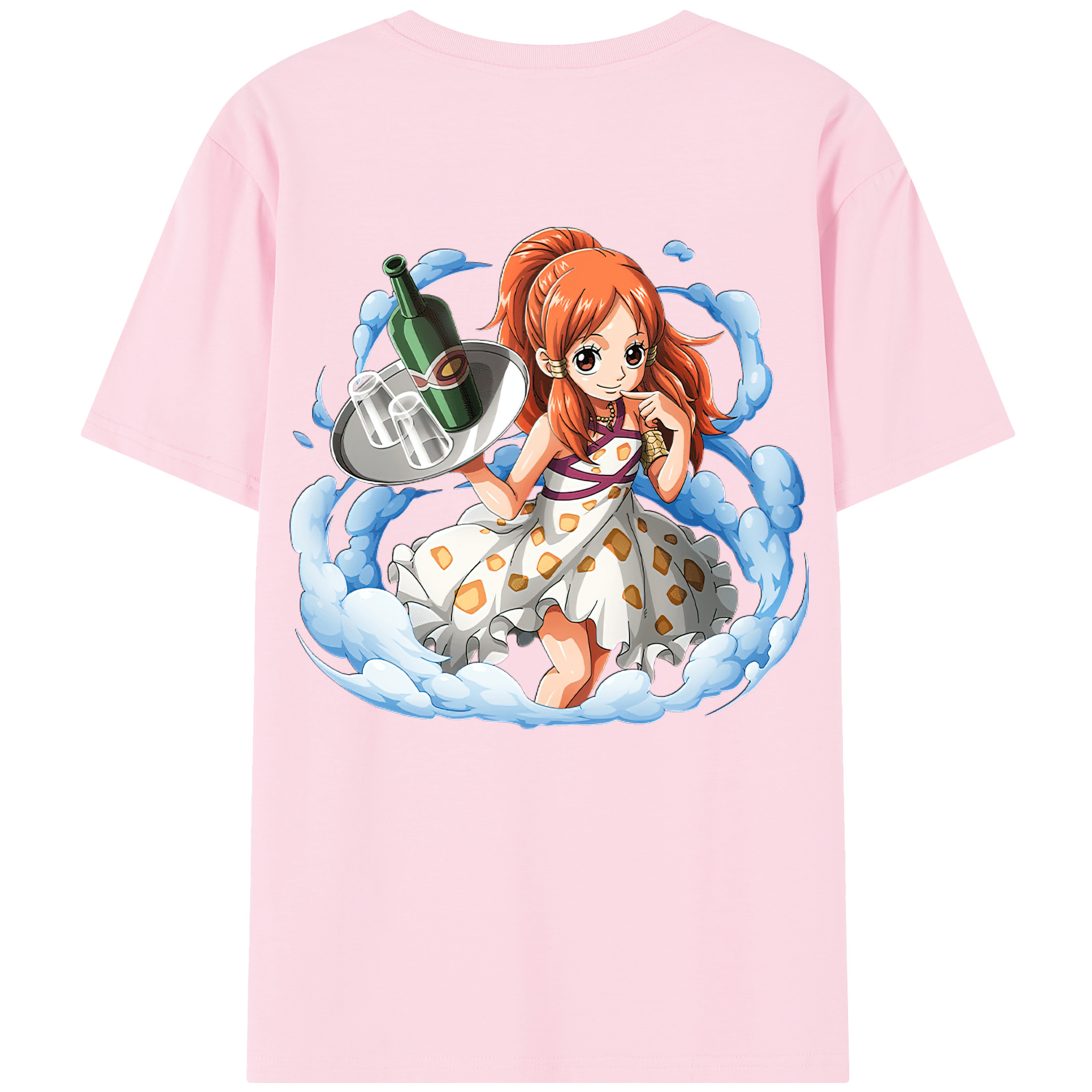 ワンピース ナミ ONE PIECE Nami 綿100％半袖Tシャツ（背面プリント）