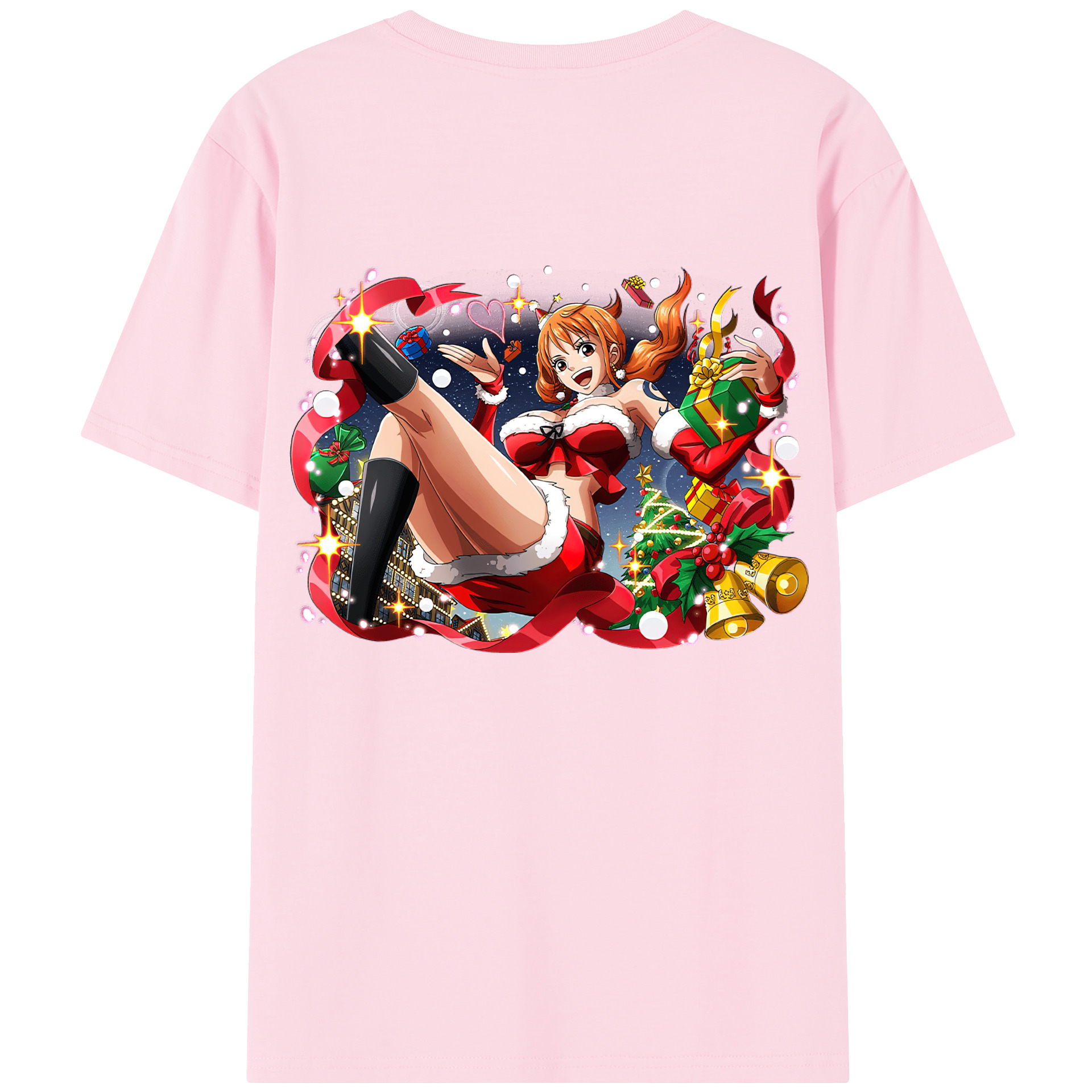 ワンピース ナミ ONE PIECE Nami 綿100％半袖Tシャツ（背面プリント）