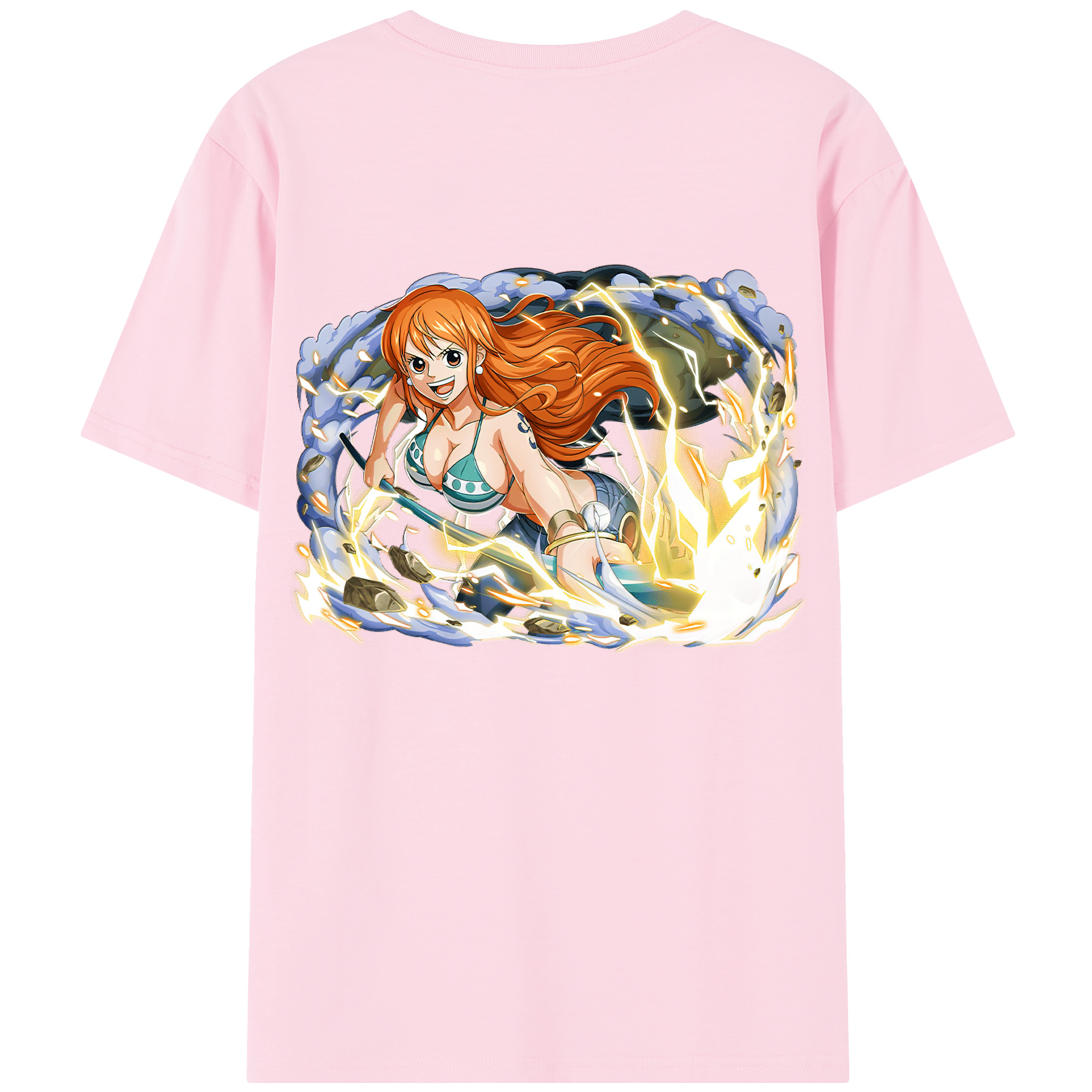 ワンピース ナミ ONE PIECE Nami 綿100％半袖Tシャツ（背面プリント）