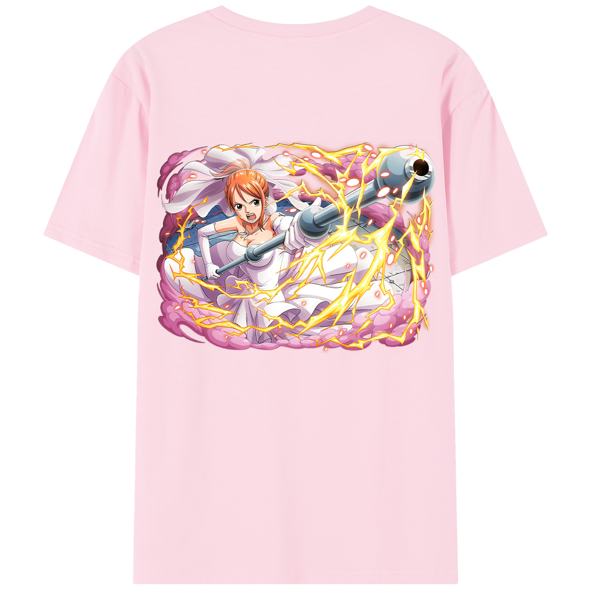 ワンピース ナミ ONE PIECE Nami 綿100％半袖Tシャツ（背面プリント）