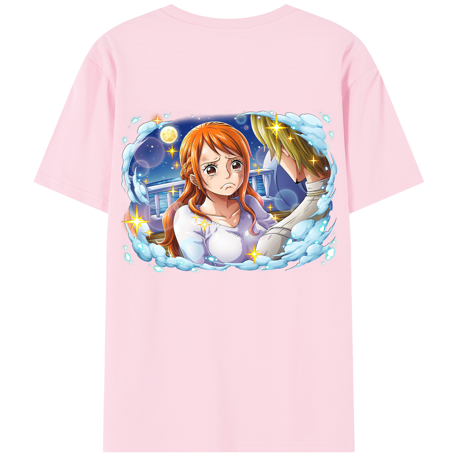 ワンピース ナミ ONE PIECE Nami 綿100％半袖Tシャツ（背面プリント）