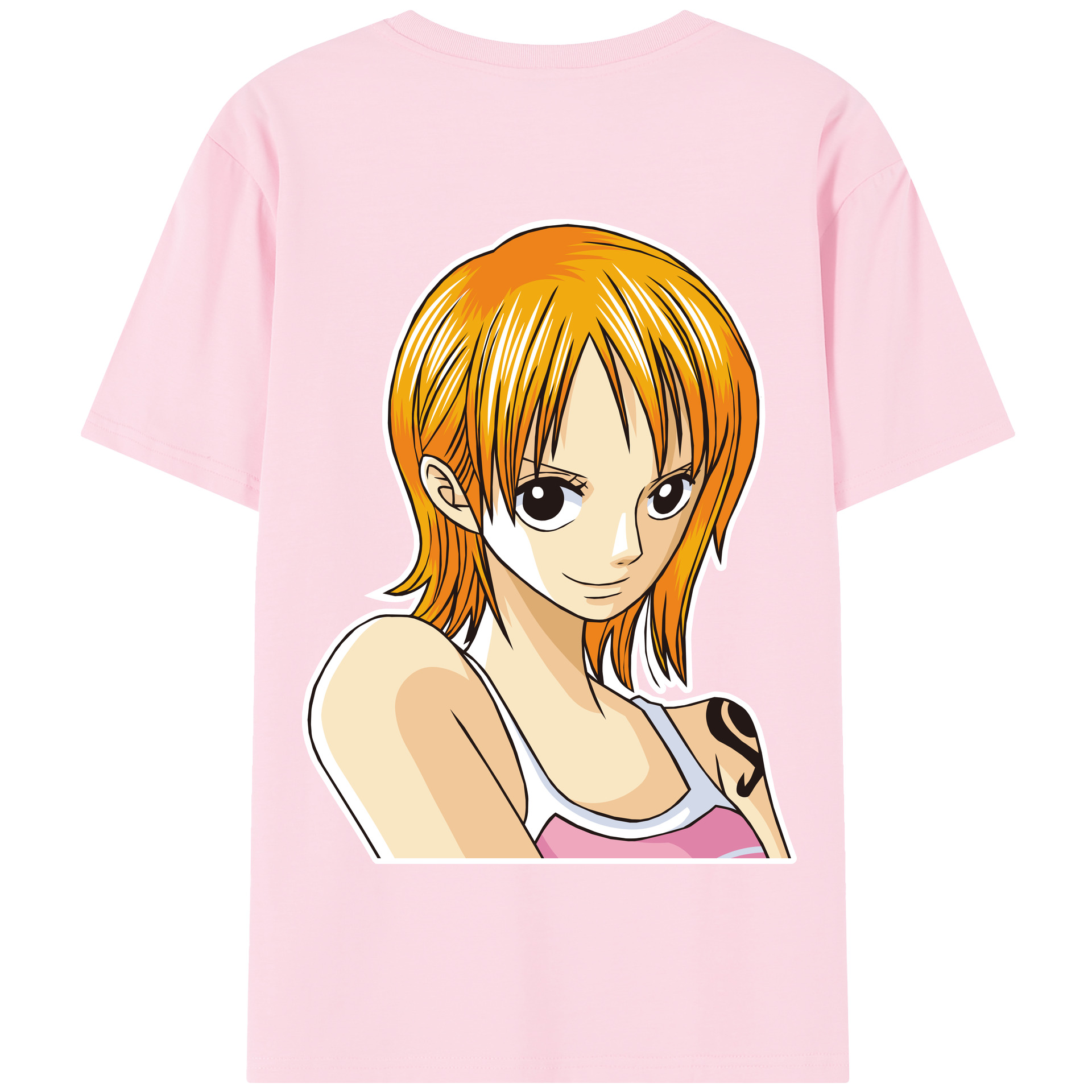 ワンピース ナミ ONE PIECE Nami 綿100％半袖Tシャツ（背面プリント）