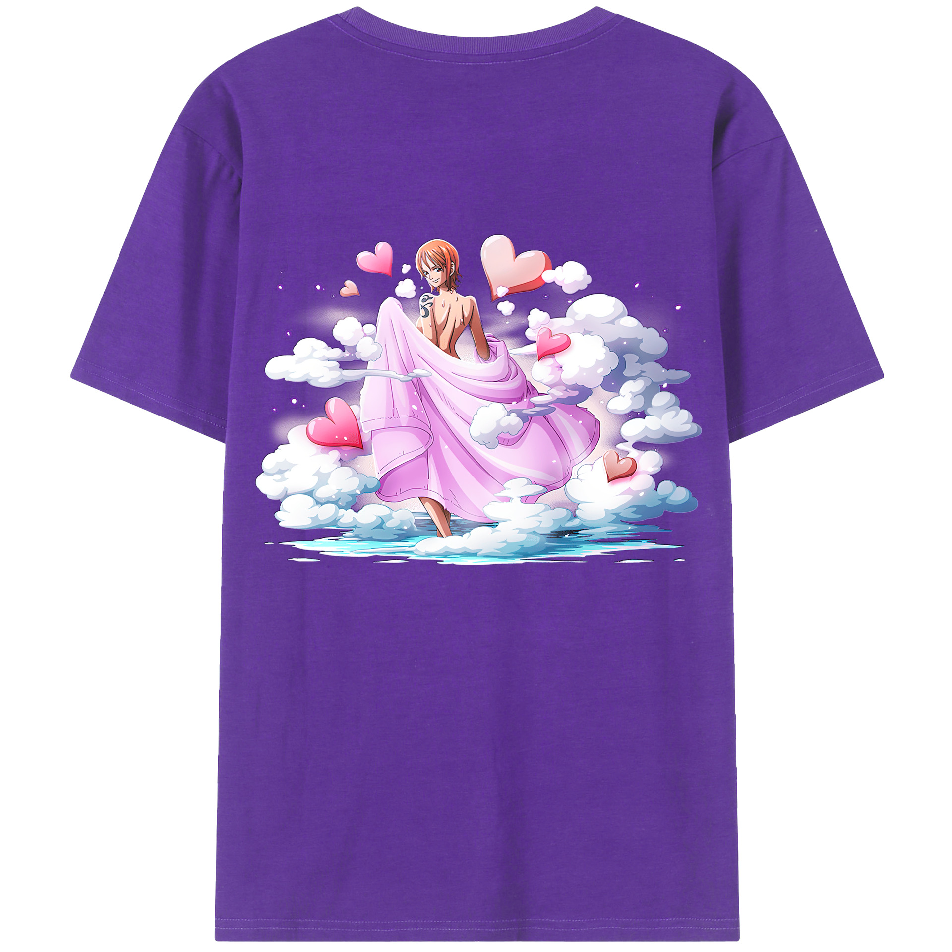 ワンピース ナミ ONE PIECE Nami 綿100％半袖Tシャツ（背面プリント）