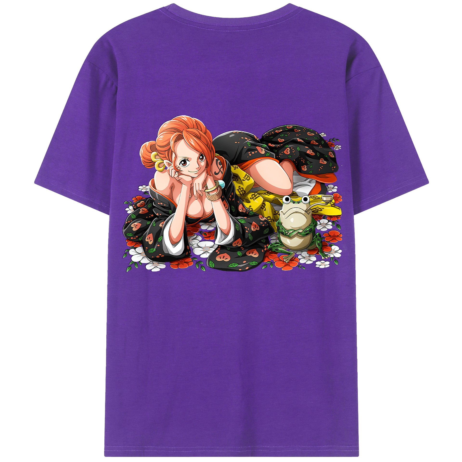 ワンピース ナミ ONE PIECE Nami 綿100％半袖Tシャツ（背面プリント）
