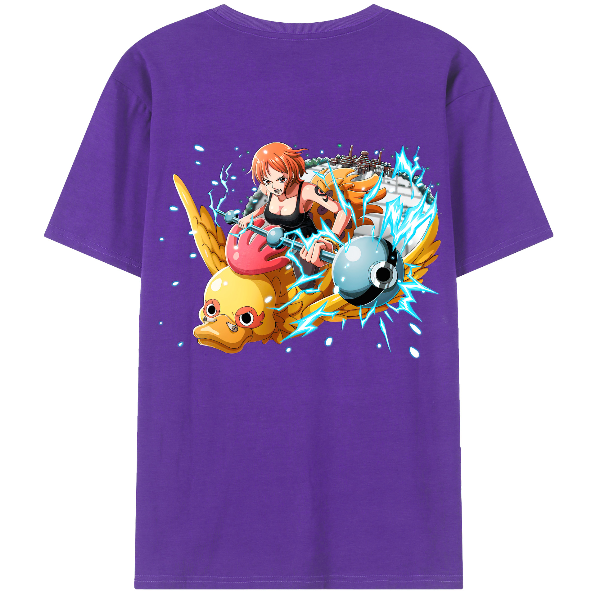 ワンピース ナミ ONE PIECE Nami 綿100％半袖Tシャツ（背面プリント）