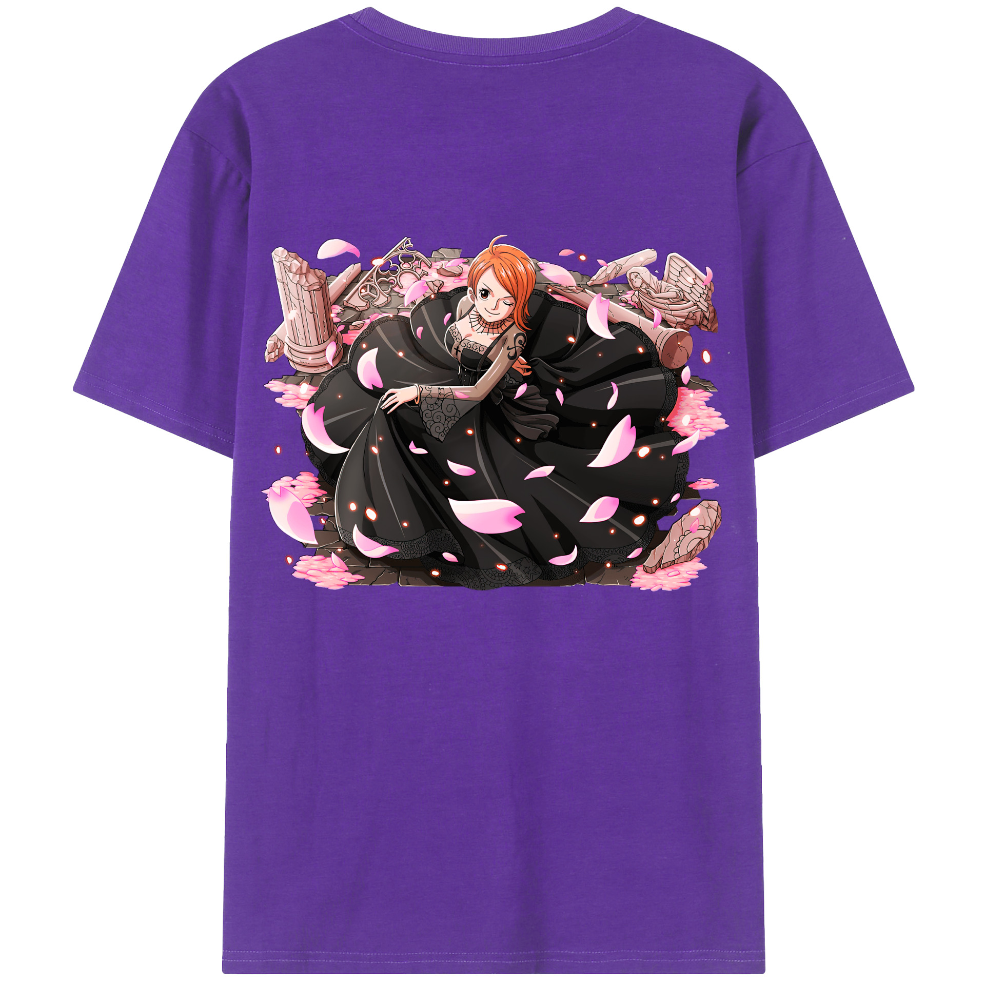ワンピース ナミ ONE PIECE Nami 綿100％半袖Tシャツ（背面プリント）