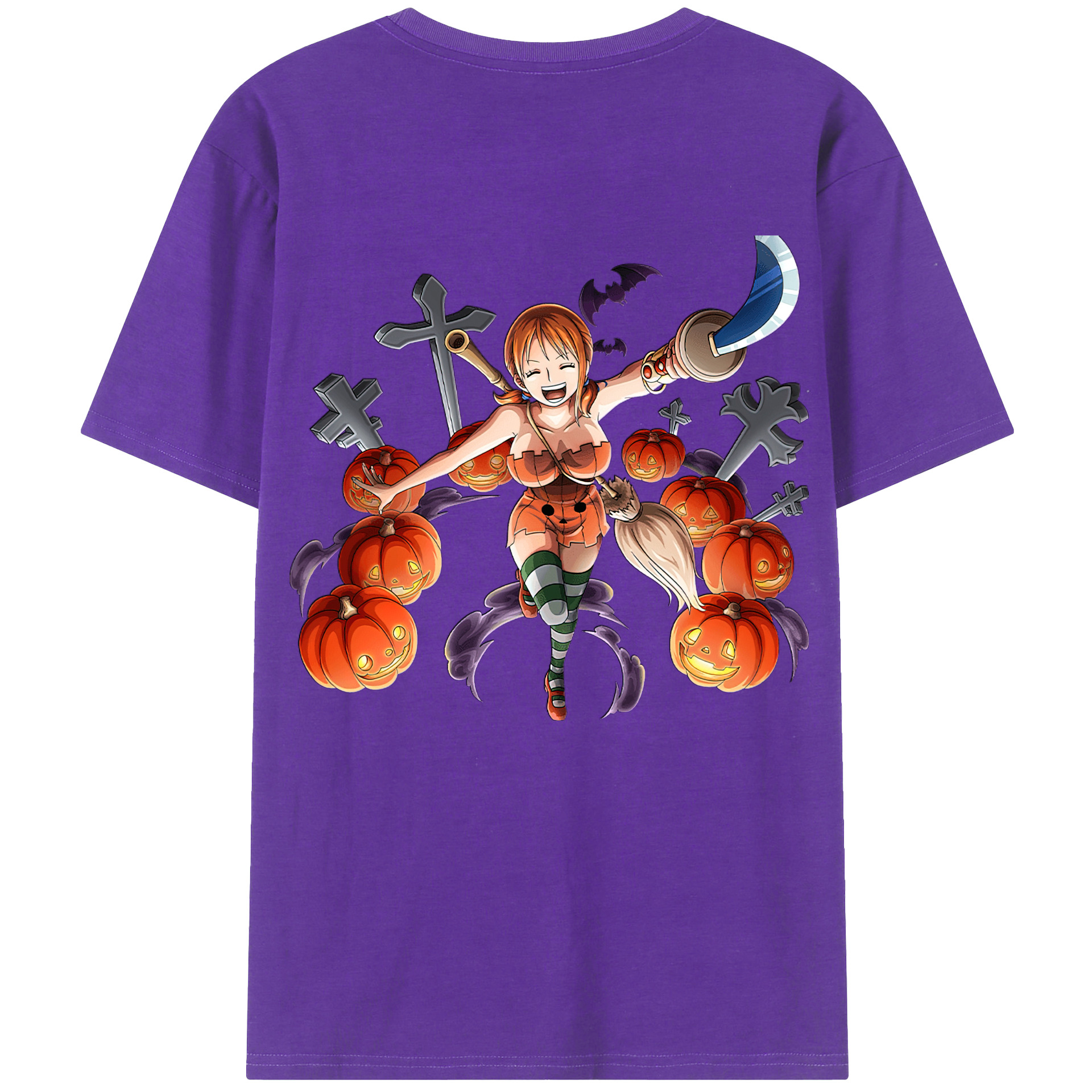ワンピース ナミ ONE PIECE Nami 綿100％半袖Tシャツ（背面プリント）