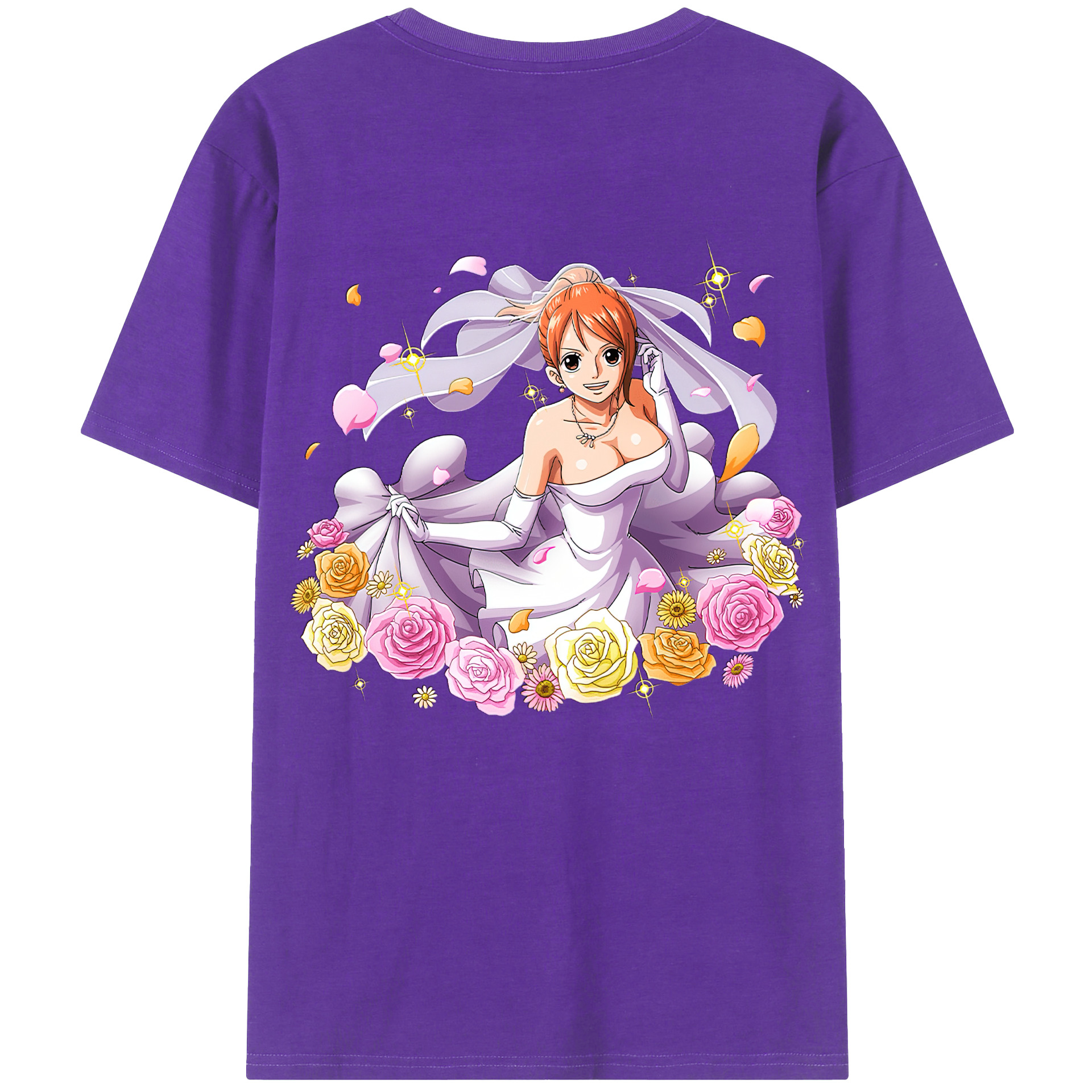 ワンピース ナミ ONE PIECE Nami 綿100％半袖Tシャツ（背面プリント）