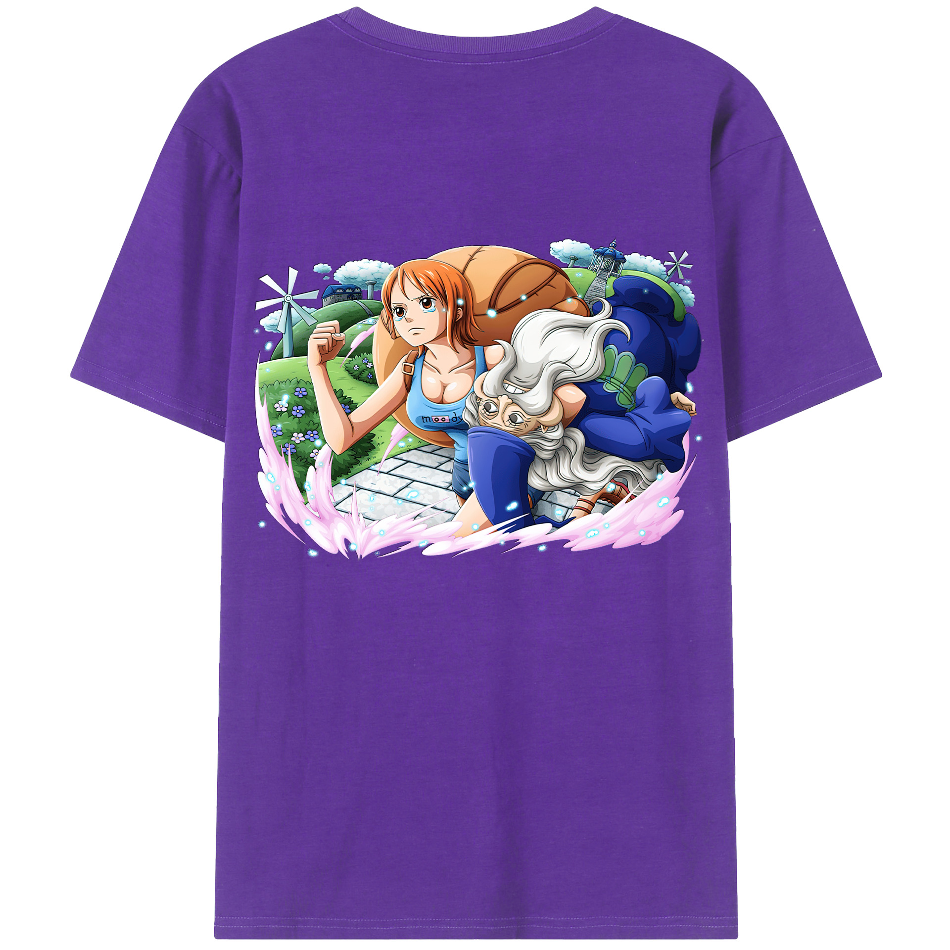 ワンピース ナミ ONE PIECE Nami 綿100％半袖Tシャツ（背面プリント）