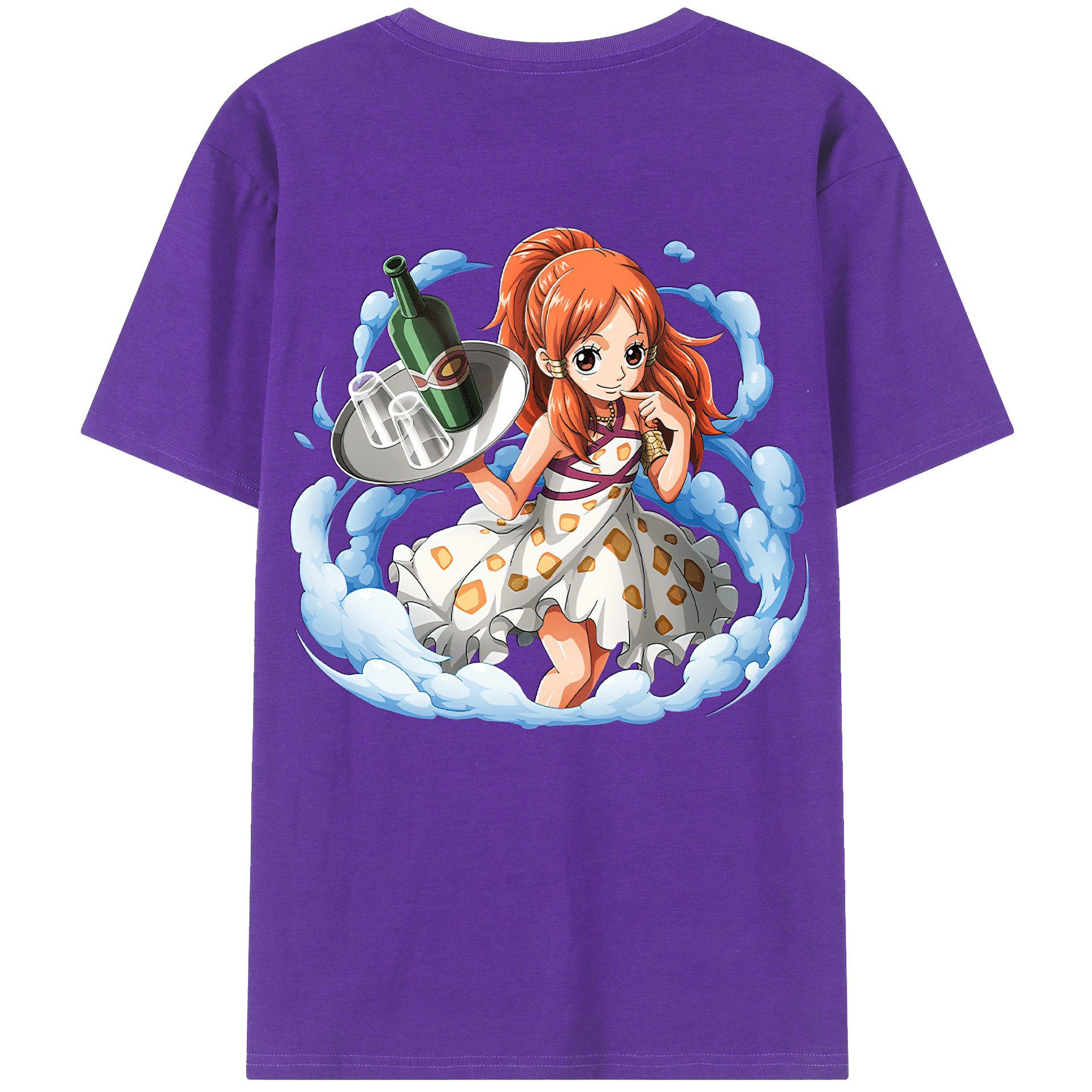ワンピース ナミ ONE PIECE Nami 綿100％半袖Tシャツ（背面プリント）