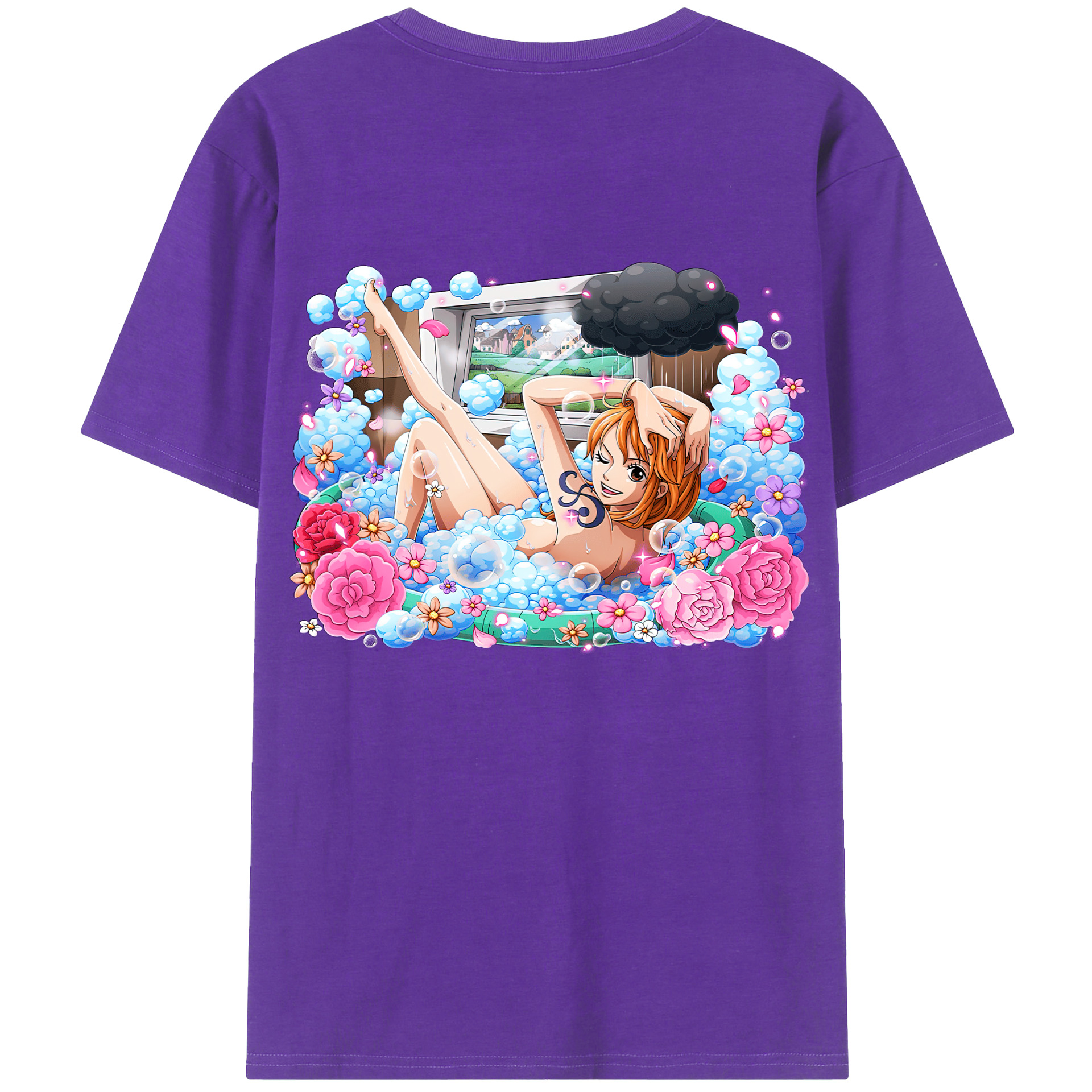 ワンピース ナミ ONE PIECE Nami 綿100％半袖Tシャツ（背面プリント）