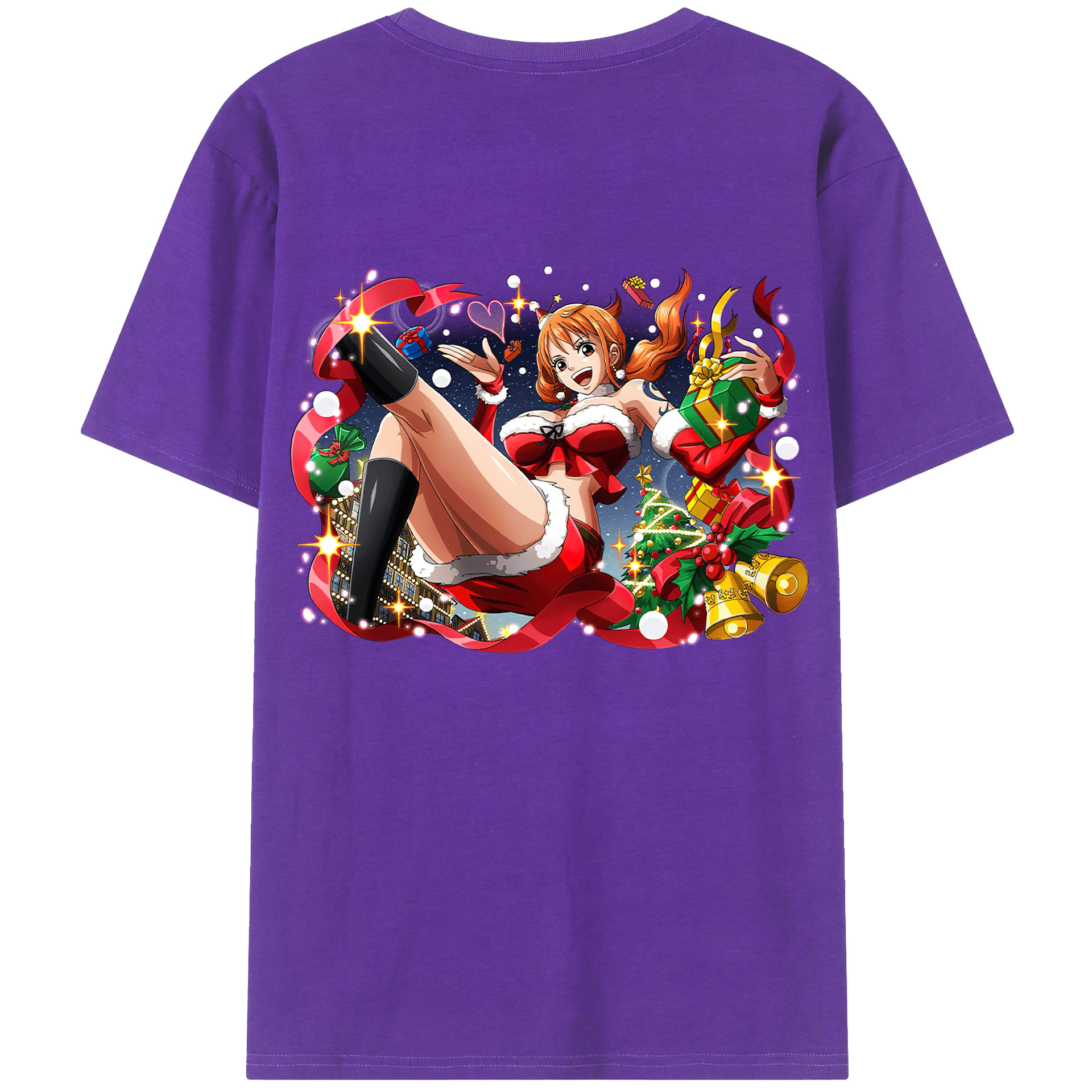 ワンピース ナミ ONE PIECE Nami 綿100％半袖Tシャツ（背面プリント）