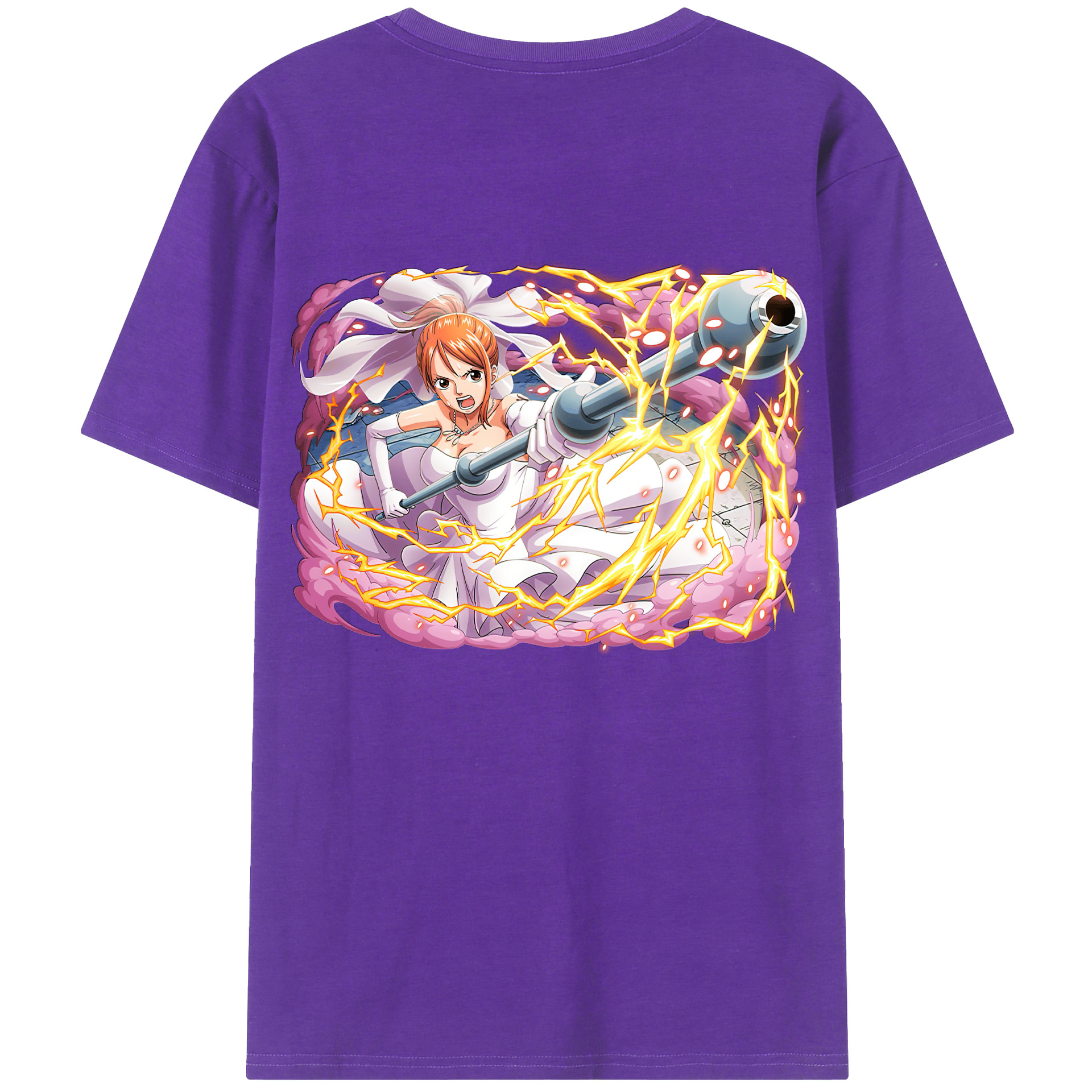 ワンピース ナミ ONE PIECE Nami 綿100％半袖Tシャツ（背面プリント）