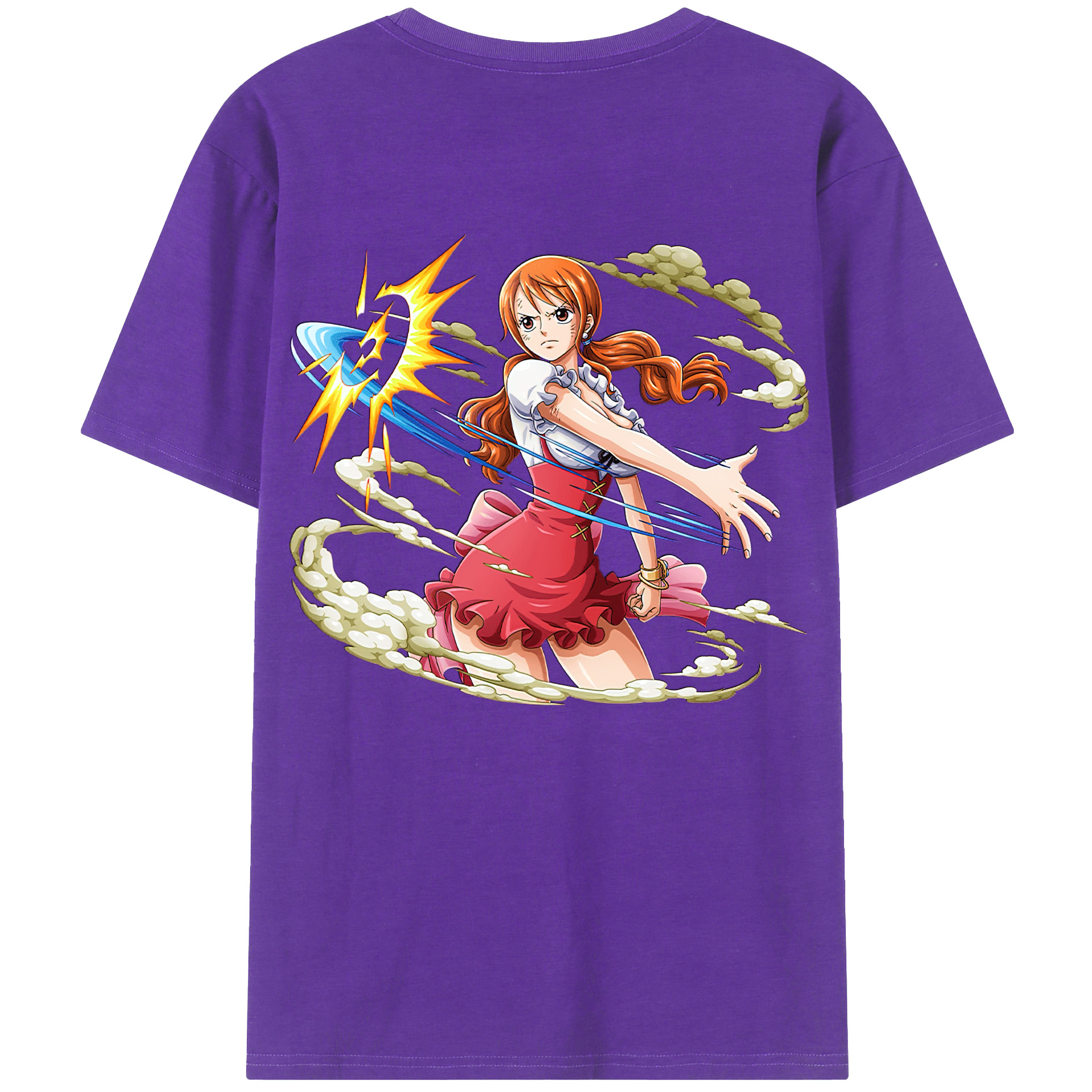 ワンピース ナミ ONE PIECE Nami 綿100％半袖Tシャツ（背面プリント）