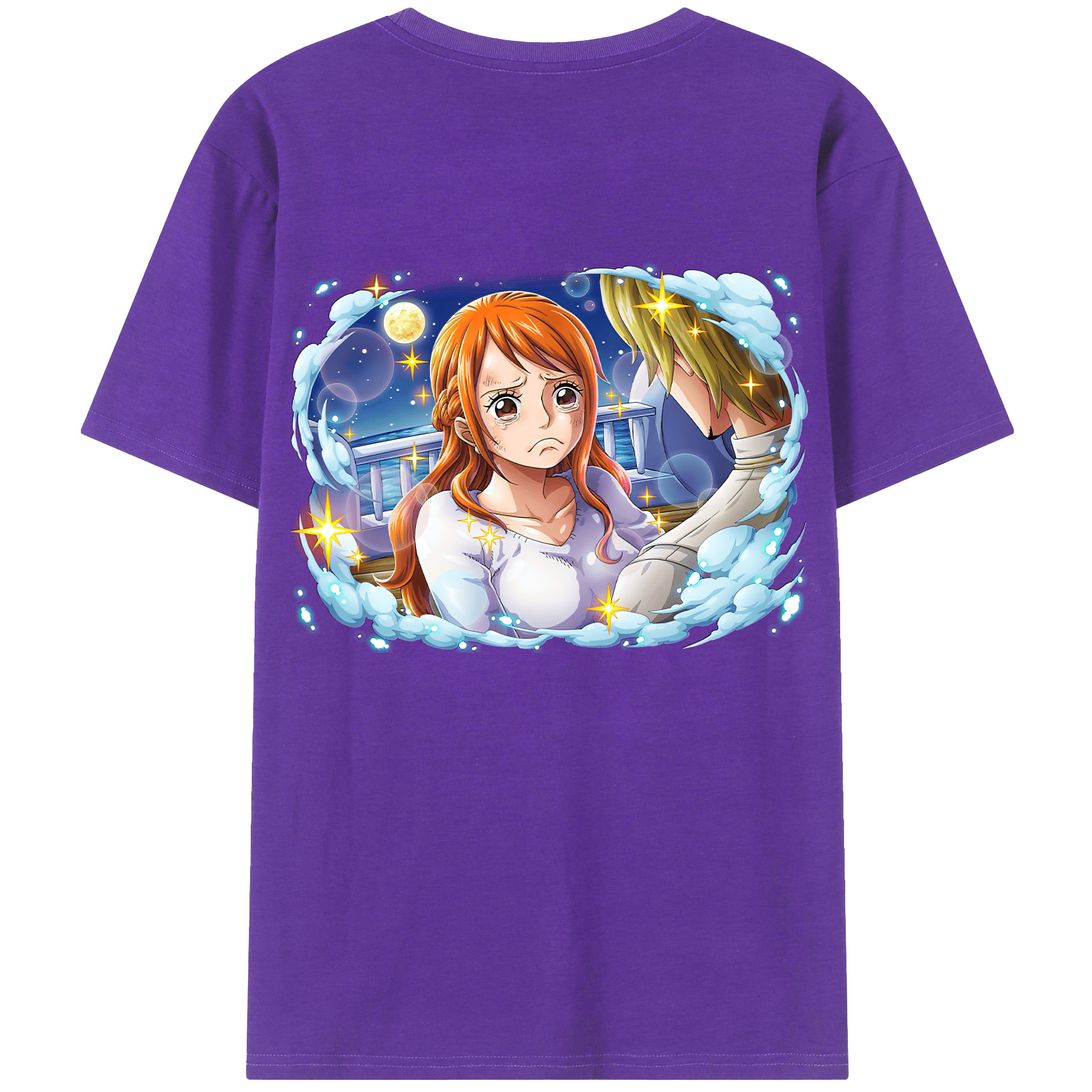 ワンピース ナミ ONE PIECE Nami 綿100％半袖Tシャツ（背面プリント）
