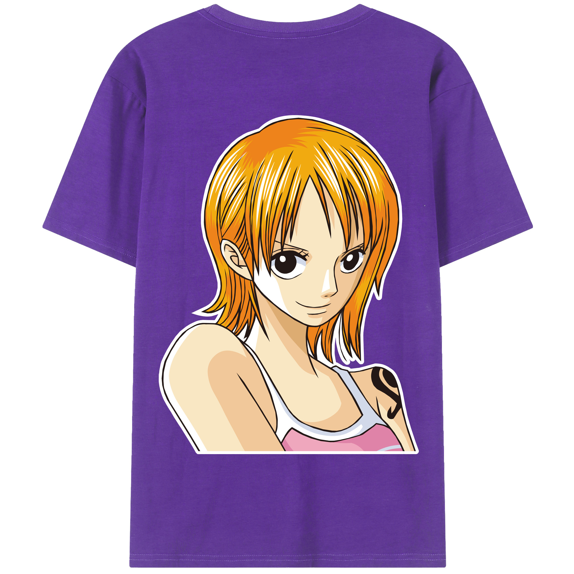 ワンピース ナミ ONE PIECE Nami 綿100％半袖Tシャツ（背面プリント）