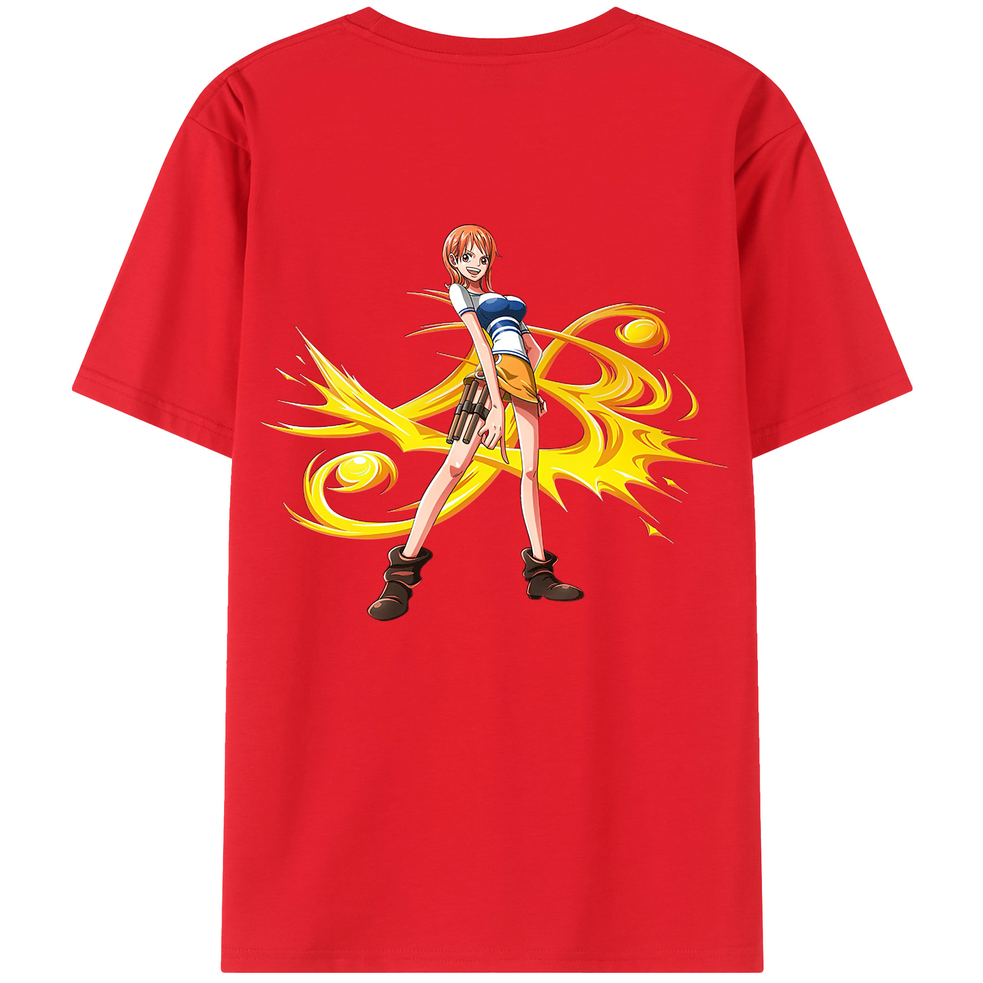ワンピース ナミ ONE PIECE Nami 綿100％半袖Tシャツ（背面プリント）