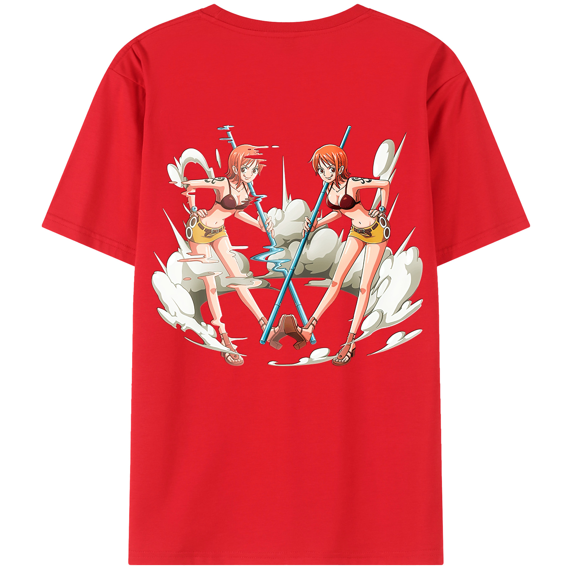 ワンピース ナミ ONE PIECE Nami 綿100％半袖Tシャツ（背面プリント）
