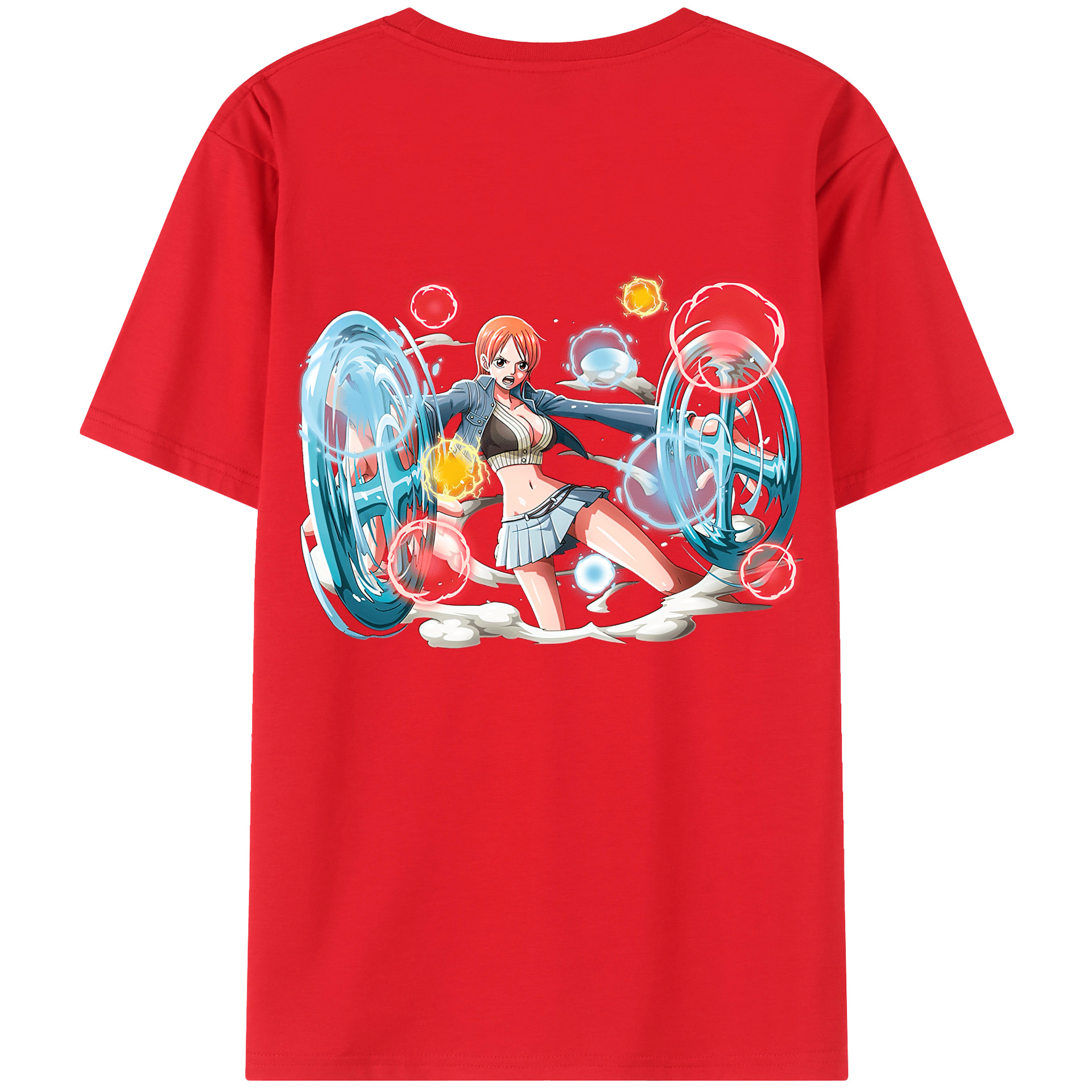 ワンピース ナミ ONE PIECE Nami 綿100％半袖Tシャツ（背面プリント）