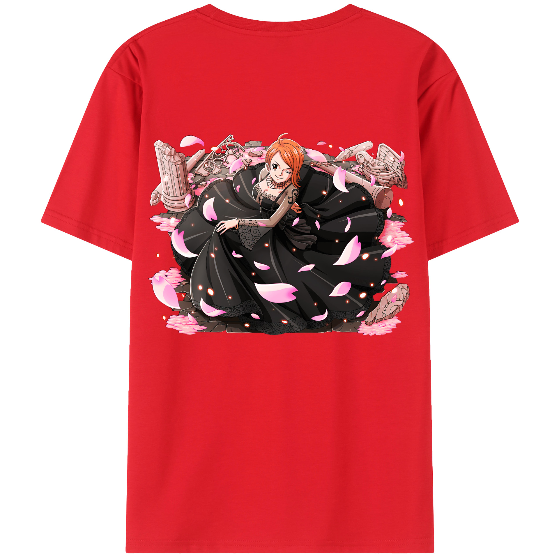 ワンピース ナミ ONE PIECE Nami 綿100％半袖Tシャツ（背面プリント）