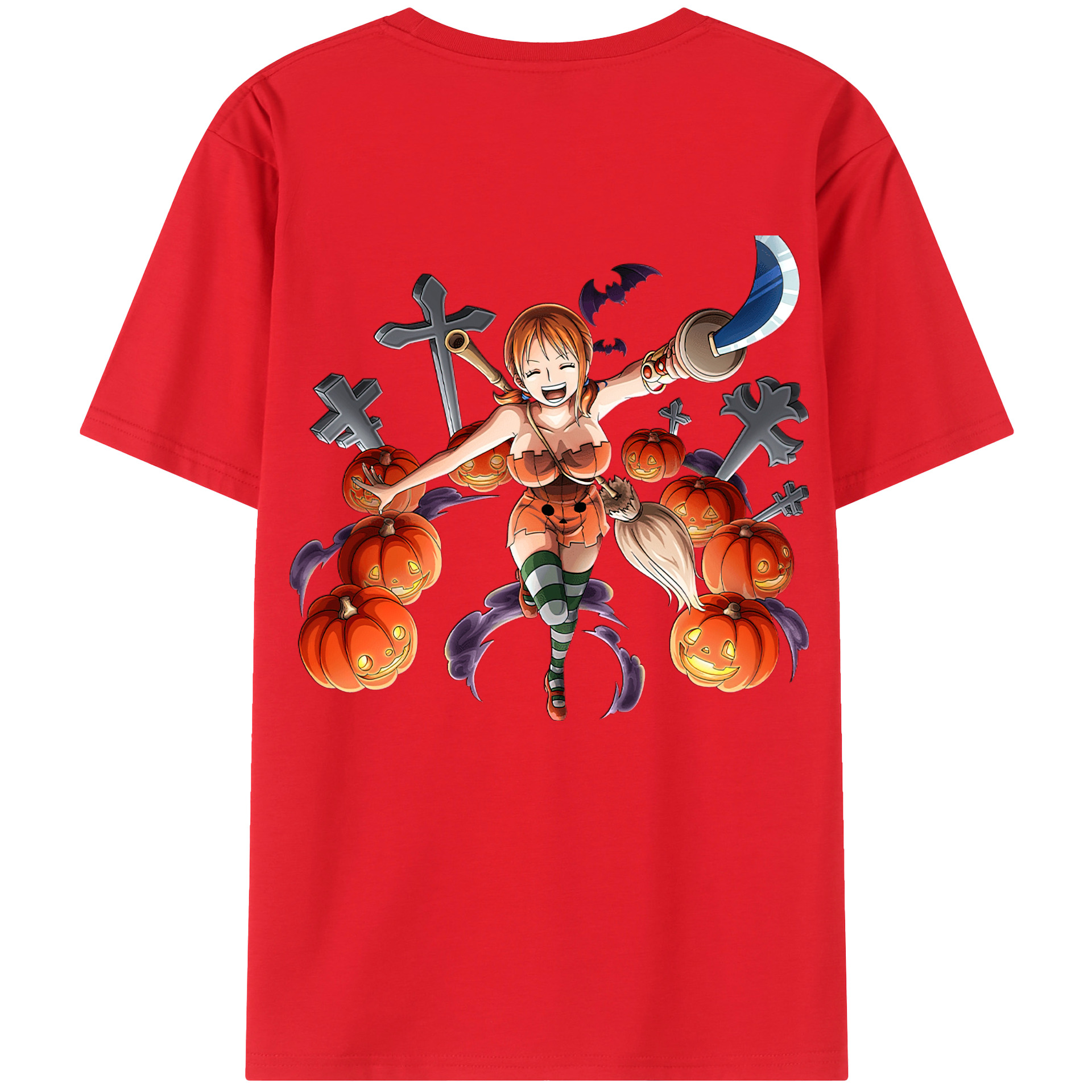 ワンピース ナミ ONE PIECE Nami 綿100％半袖Tシャツ（背面プリント）